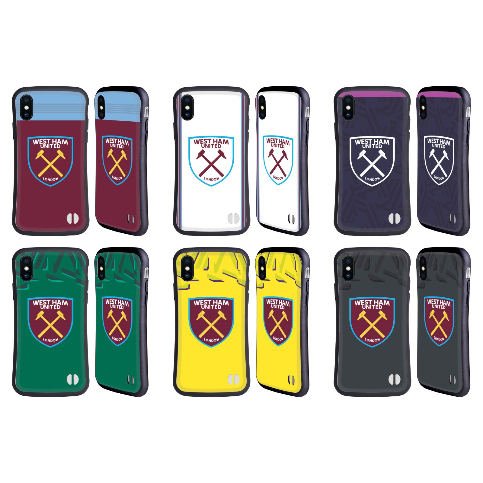 Head Case Designs Ufficiale West Ham United FC Home 2019/20 Kit Crest Cover Ibrida Compatibile con Apple iPhone 11 