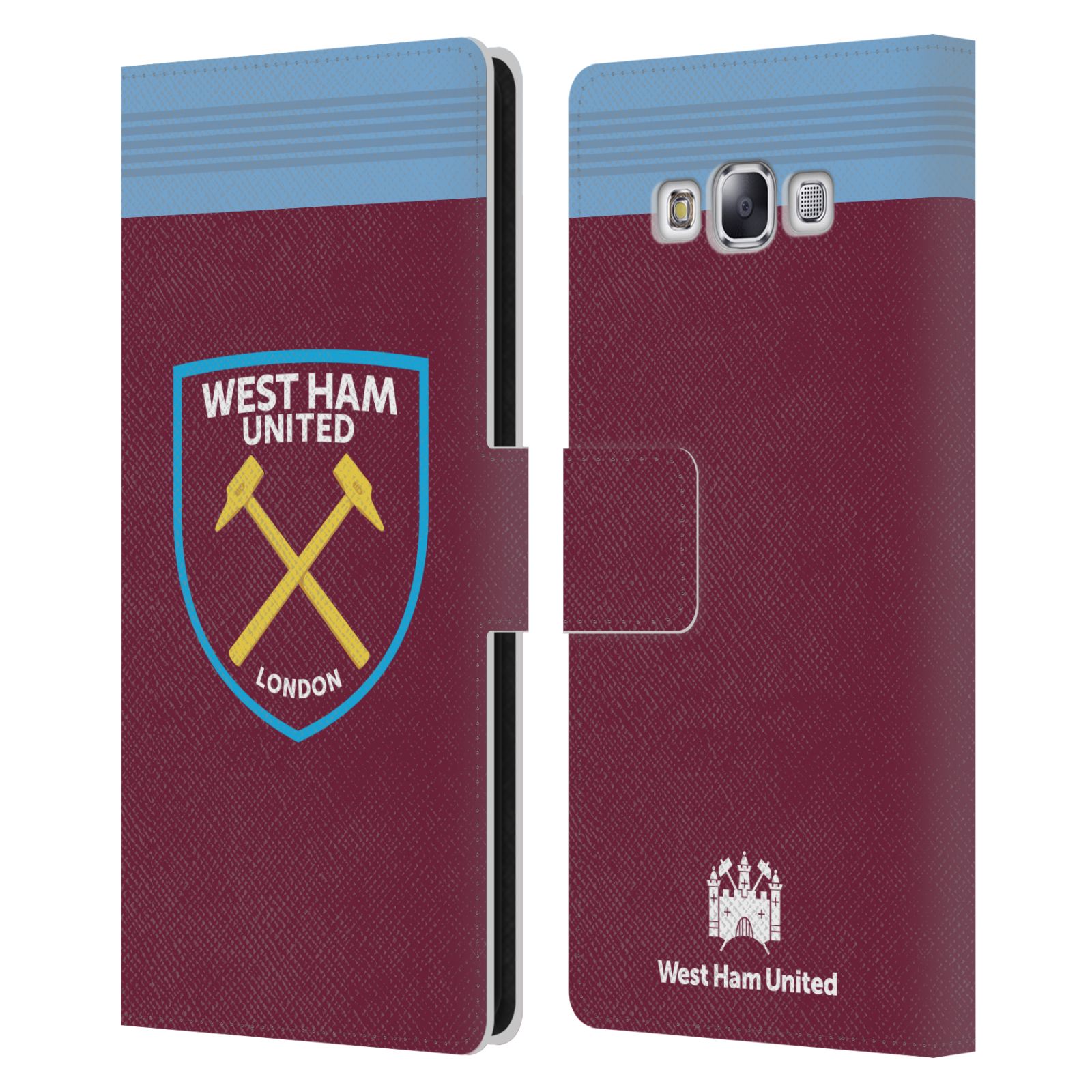 5G Official West Ham United FC Home 2019/20 Crest Kit Leather Book Wallet Case Cover Compatible For Samsung Galaxy S20+ S20