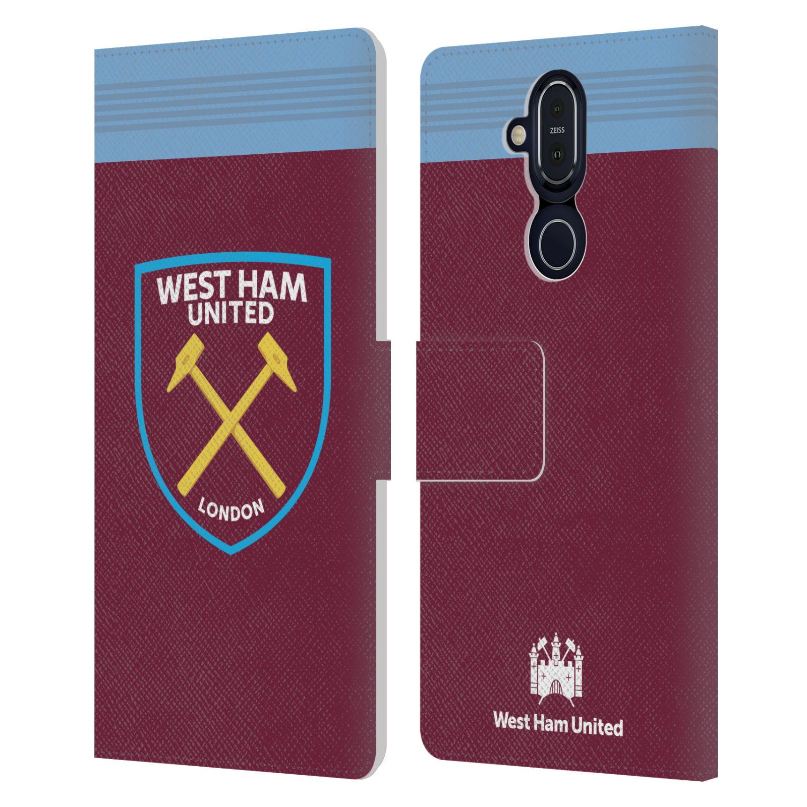OFFICIAL WEST HAM UNITED FC 2019/20 CREST KIT LEATHER BOOK CASE FOR NOKIA PHONES - 第 9/12 張圖片