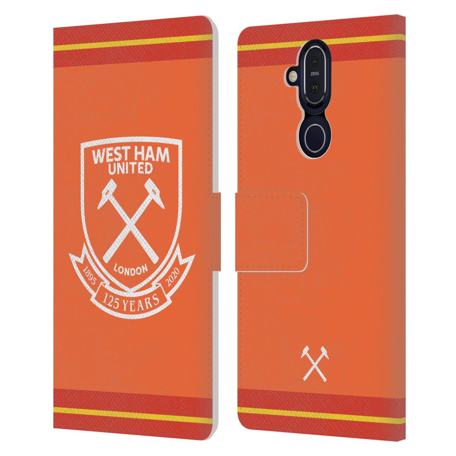 OFFICIAL WEST HAM UNITED FC 2020/21 CREST KIT LEATHER BOOK CASE FOR NOKIA PHONES - 第 8/11 張圖片