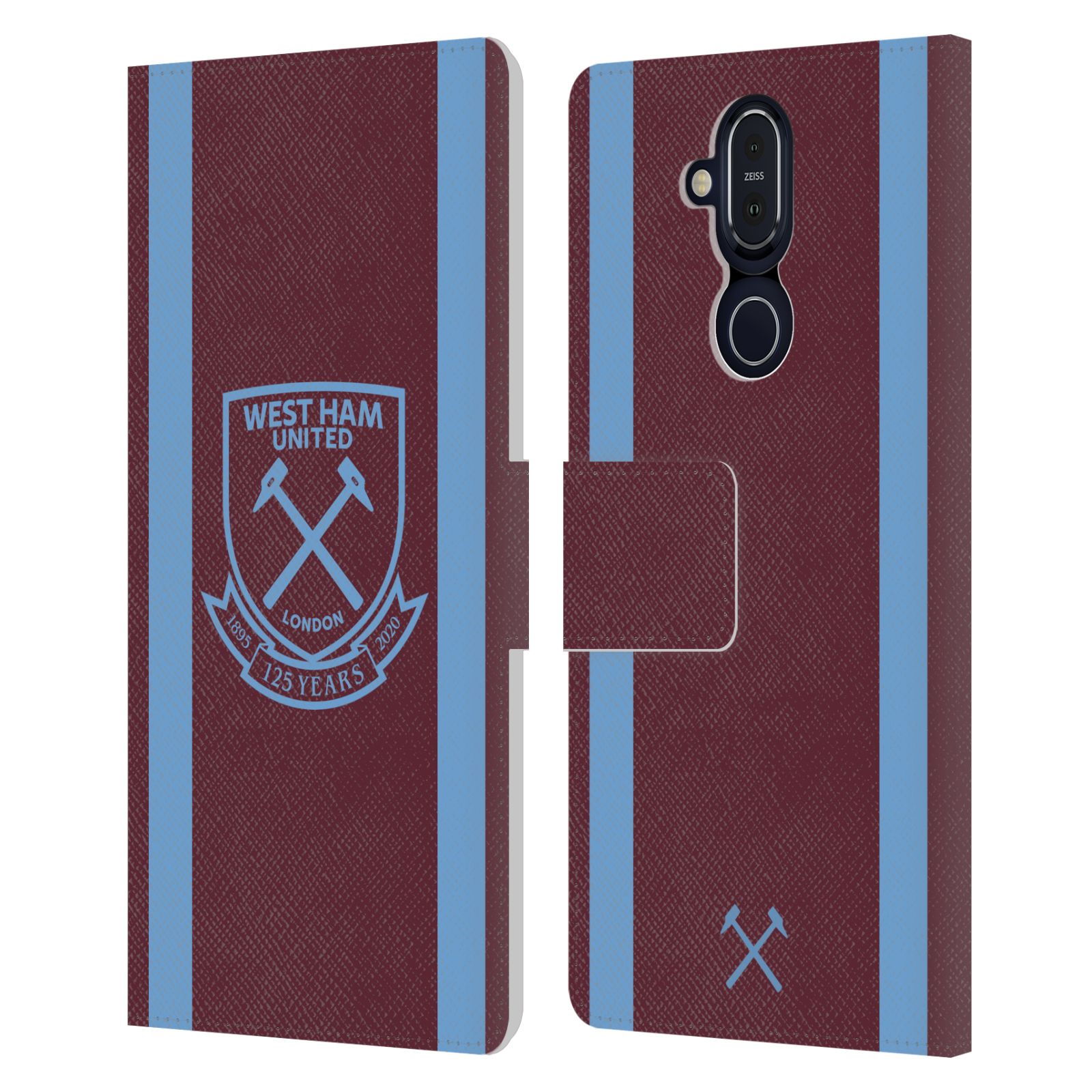 OFFICIAL WEST HAM UNITED FC 2020/21 CREST KIT LEATHER BOOK CASE FOR NOKIA PHONES - 第 9/11 張圖片