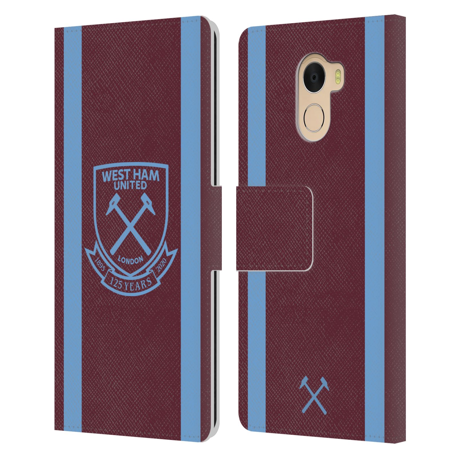WEST HAM UNITED FC 2020/21 CREST KIT LEATHER BOOK CASE FOR WILEYFOX & ESSENTIAL - 第 9/11 張圖片
