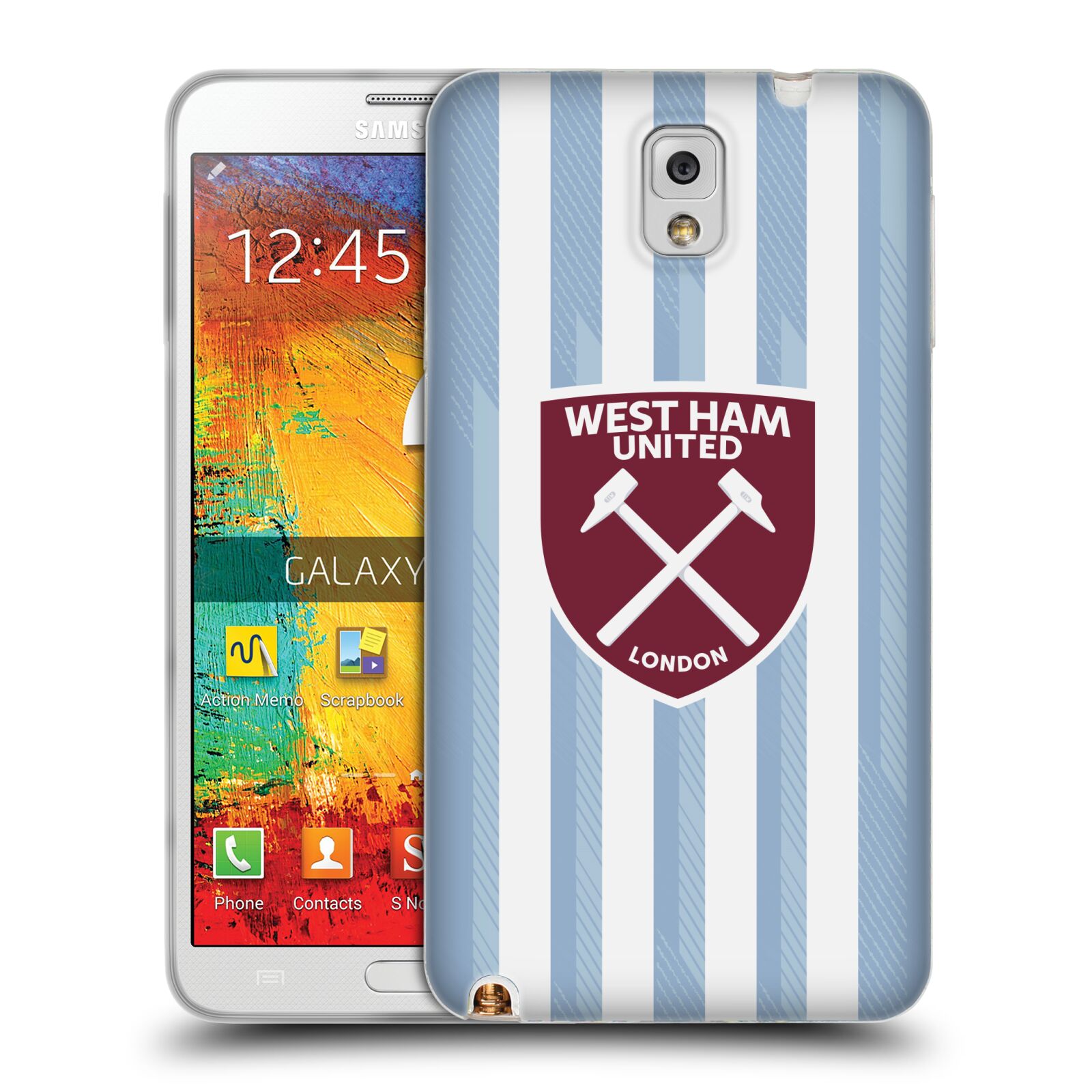 OFFICIAL WEST HAM UNITED FC 2021/22 CREST KIT SOFT GEL CASE FOR SAMSUNG PHONES 2