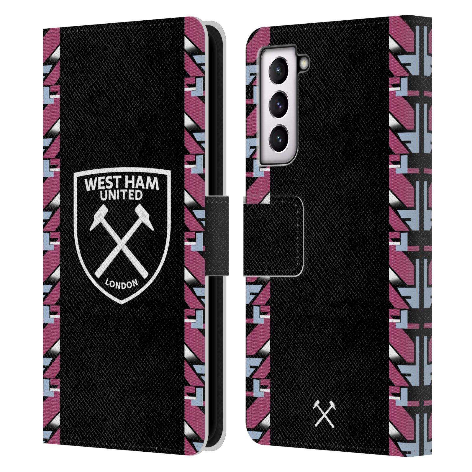 WEST HAM UNITED FC 2022/23 CREST KIT LEATHER BOOK CASE FOR SAMSUNG PHONES 4 - Picture 7 of 11