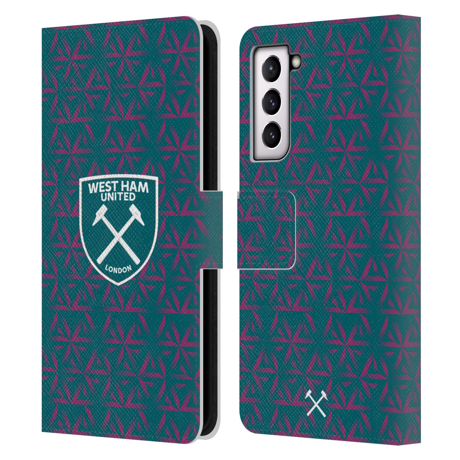 WEST HAM UNITED FC 2022/23 CREST KIT LEATHER BOOK CASE FOR SAMSUNG PHONES 4 - Picture 10 of 11