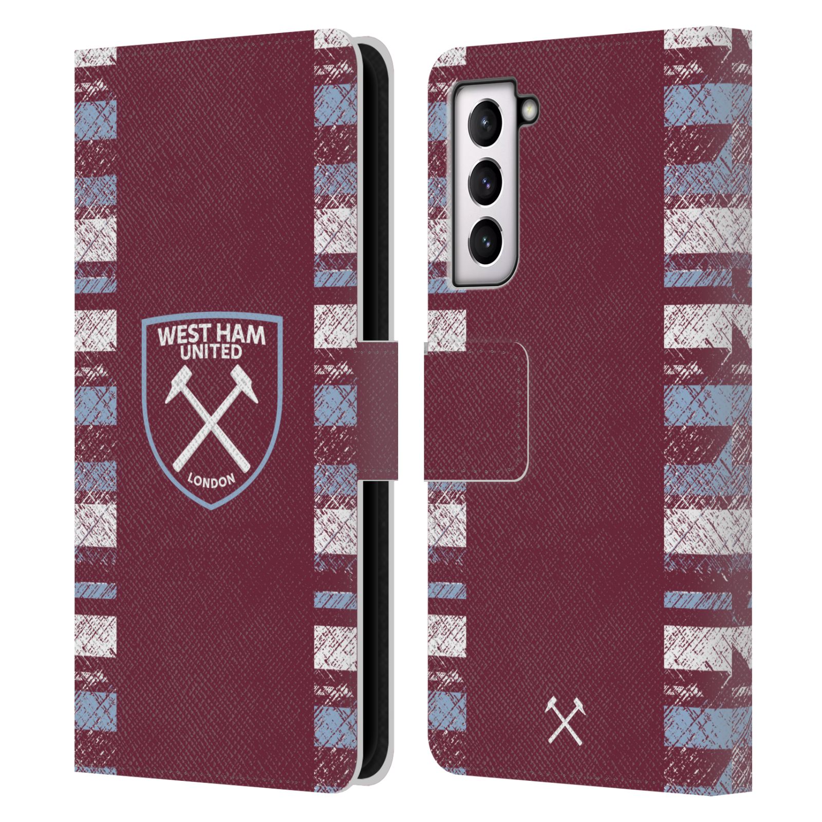WEST HAM UNITED FC 2022/23 CREST KIT LEATHER BOOK CASE FOR SAMSUNG PHONES 4 - Picture 9 of 11