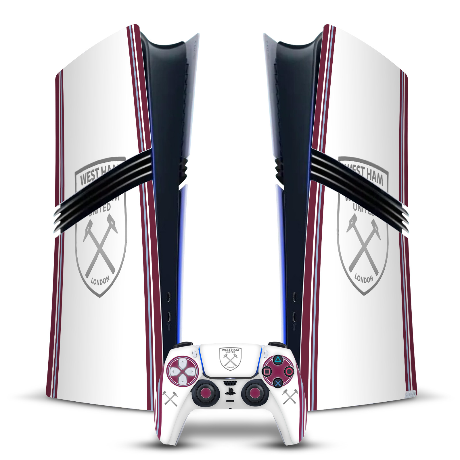 WEST HAM UNITED FC 2023/24 WAPPEN KIT VINYL SKIN AUFKLEBER FÜR PS5 PRO DIGITAL BUNDLE - Bild 6 von 7