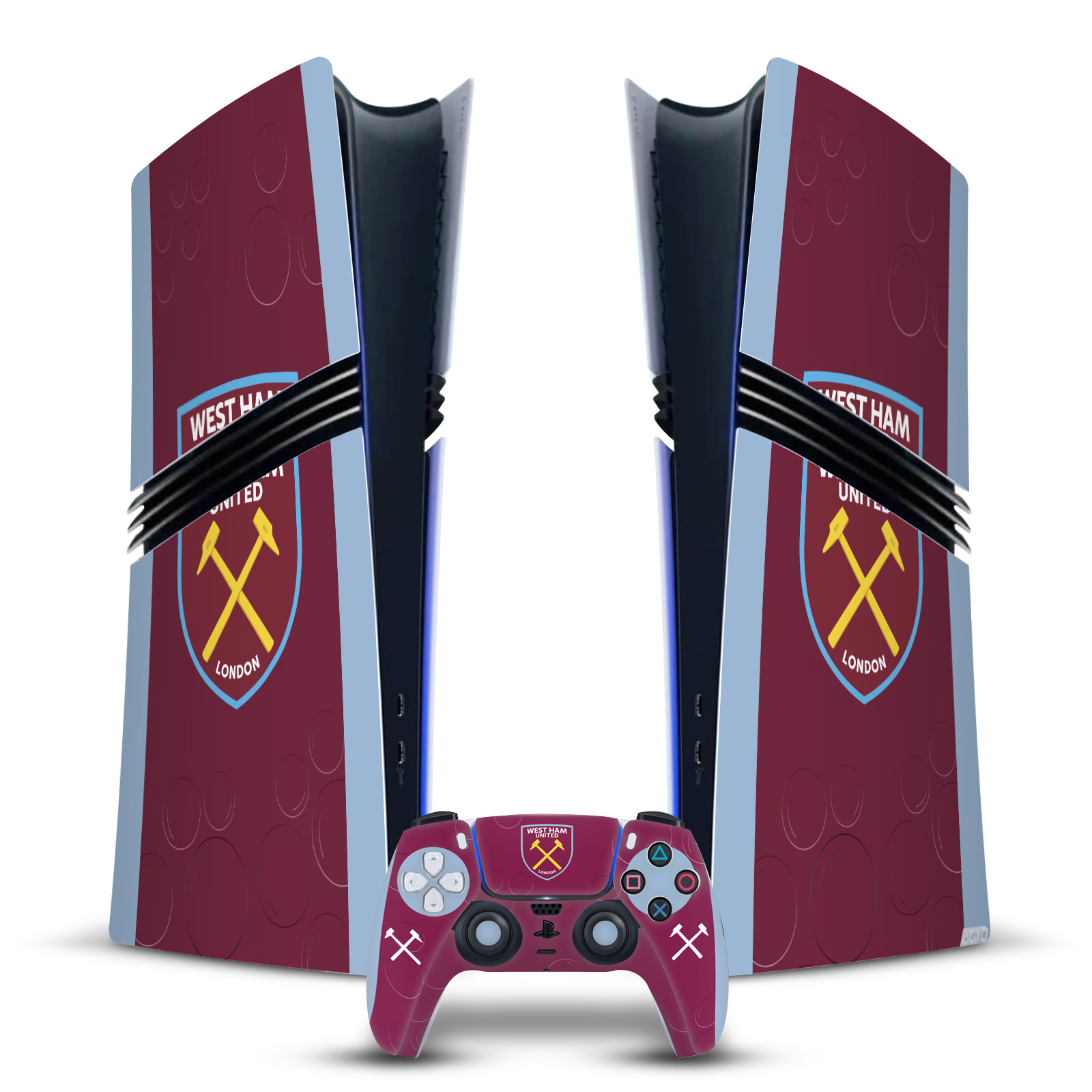 WEST HAM UNITED FC 2023/24 WAPPEN KIT VINYL SKIN AUFKLEBER FÜR PS5 PRO DIGITAL BUNDLE - Bild 7 von 7