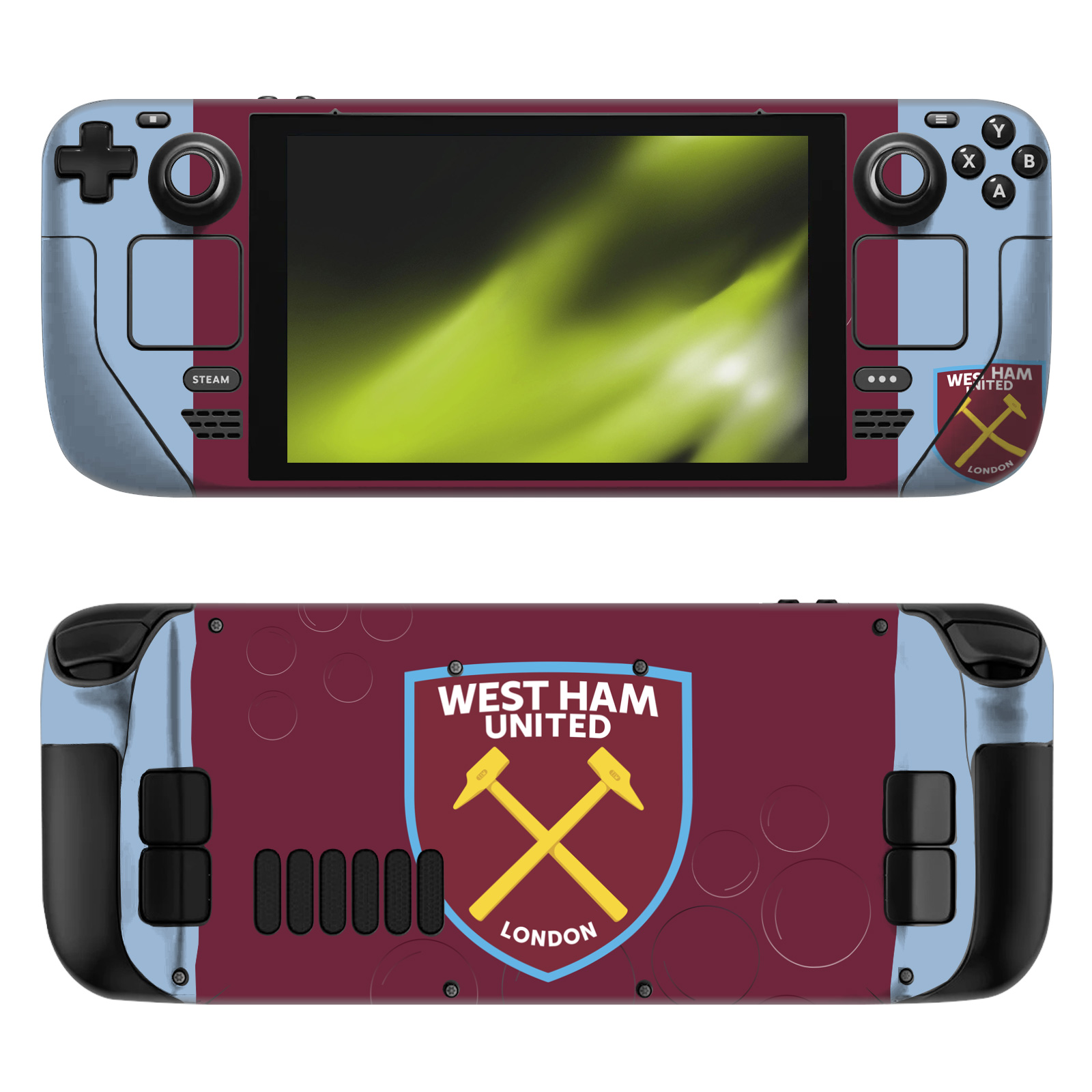 OFFICIAL WEST HAM UNITED FC 2023/24 CREST KIT VINYL SKIN DECAL FOR STEAM DECK