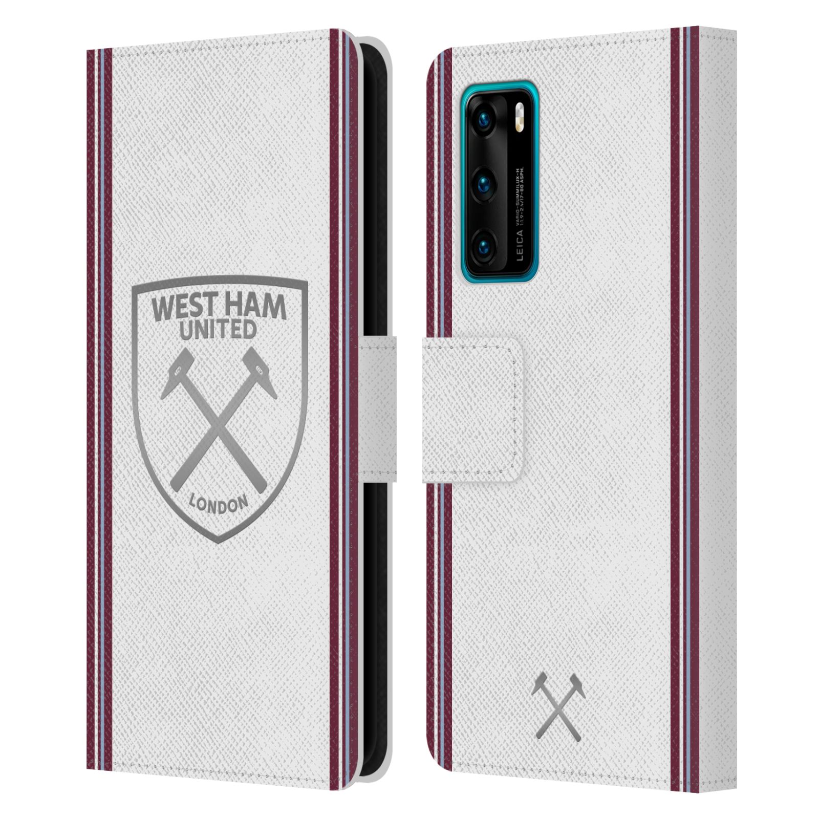 WEST HAM UNITED FC 2023/24 CREST KIT LEATHER BOOK CASE FOR HUAWEI PHONES 4 - Picture 7 of 12