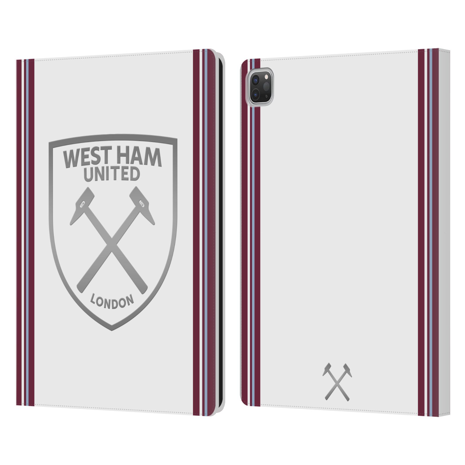OFFICIAL WEST HAM UNITED FC 2023/24 CREST KIT LEATHER BOOK CASE FOR APPLE iPAD - Afbeelding 7 van 12