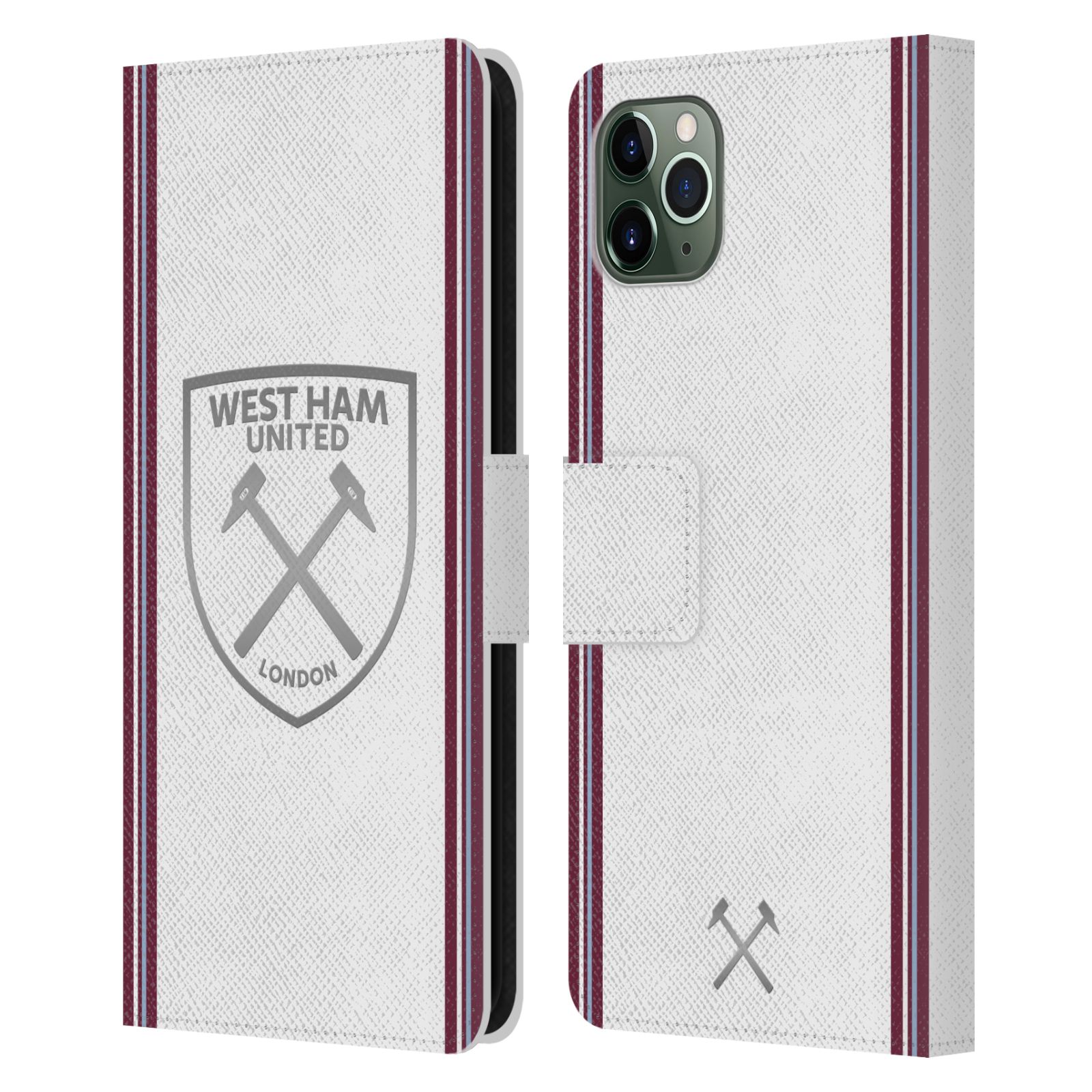 WEST HAM UNITED FC 2023/24 CREST KIT LEATHER BOOK CASE FOR APPLE iPHONE PHONES - 第 7/12 張圖片