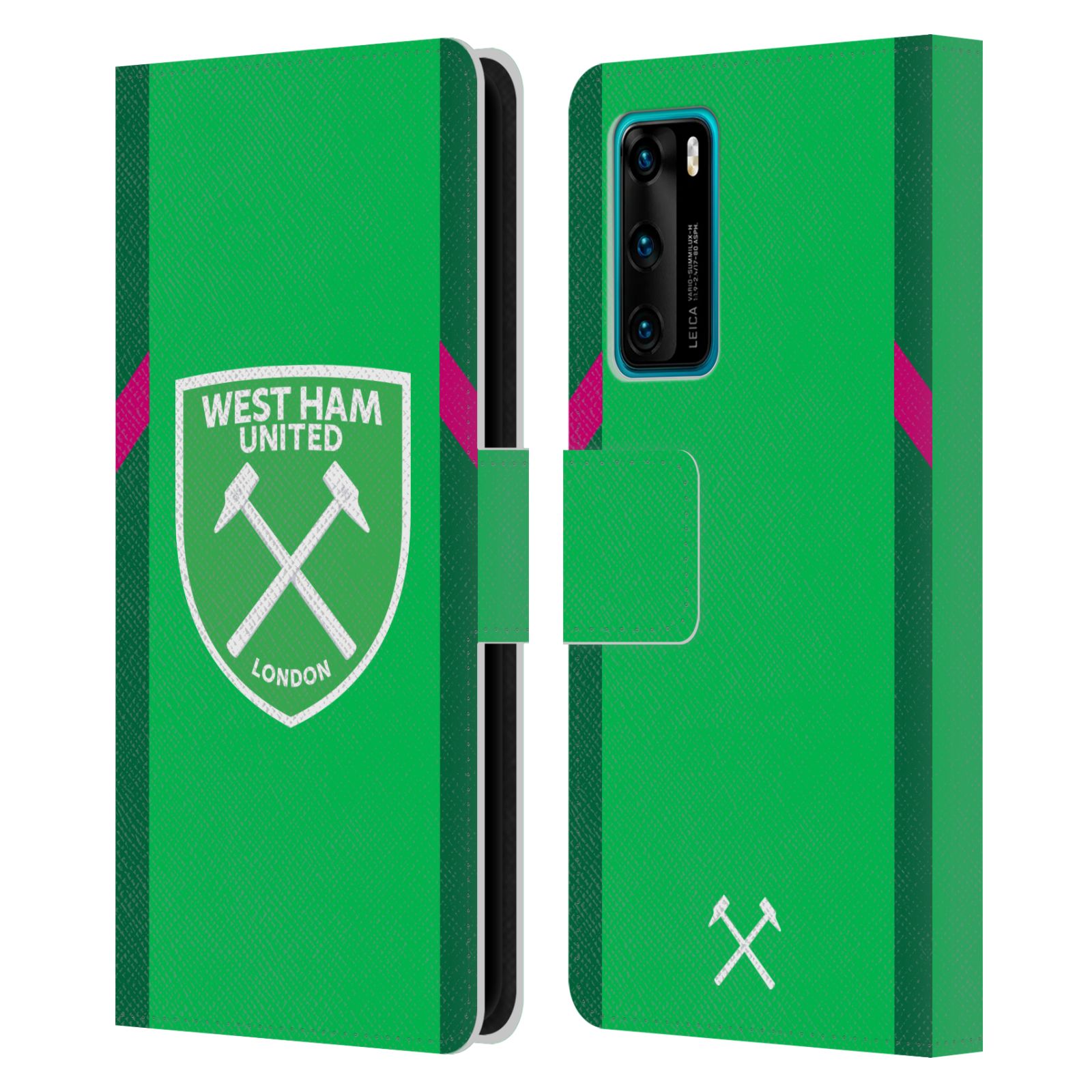 WEST HAM UNITED FC 2023/24 CREST KIT LEATHER BOOK CASE FOR HUAWEI PHONES 4 - Picture 10 of 12