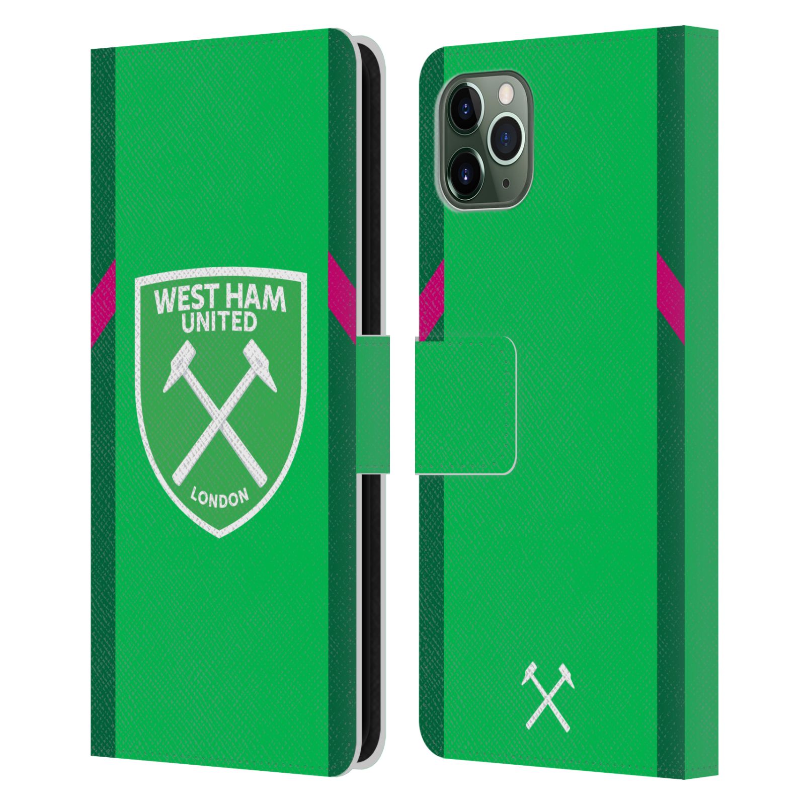 WEST HAM UNITED FC 2023/24 CREST KIT LEATHER BOOK CASE FOR APPLE iPHONE PHONES - 第 10/12 張圖片