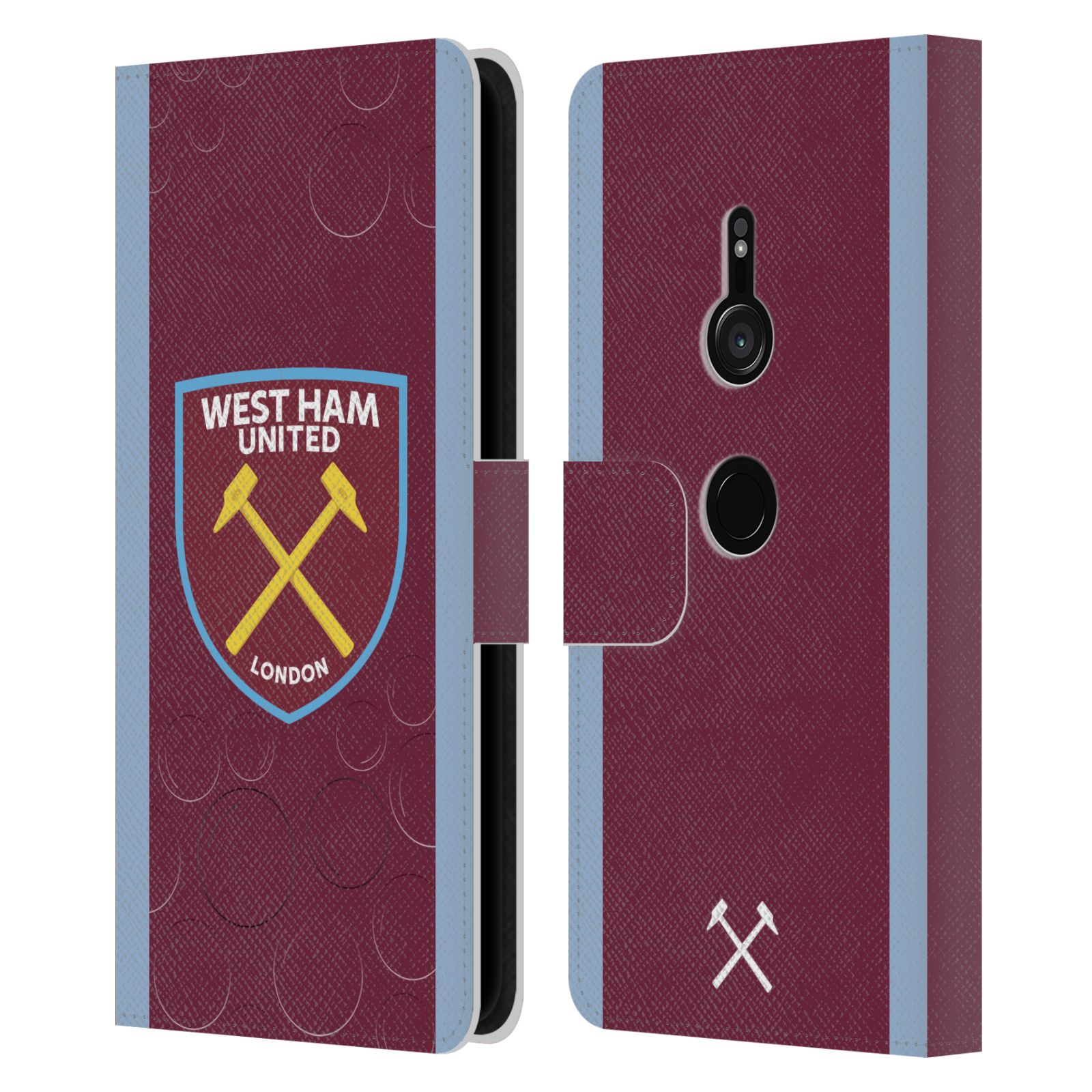 WEST HAM UNITED FC 2023/24 CREST KIT LEATHER BOOK WALLET CASE FOR SONY PHONES 1 - Picture 9 of 12