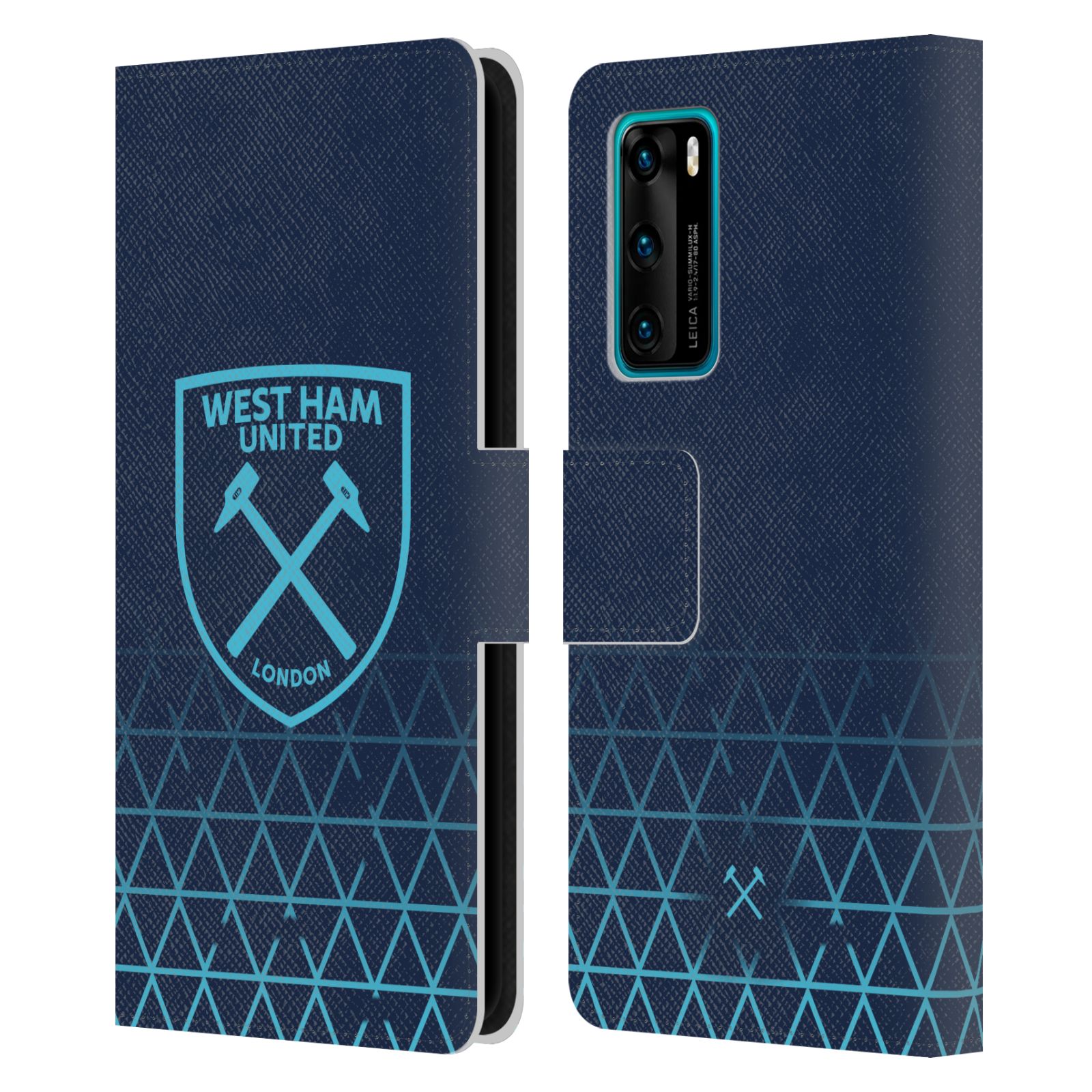 WEST HAM UNITED FC 2023/24 CREST KIT LEATHER BOOK CASE FOR HUAWEI PHONES 4 - Picture 11 of 12