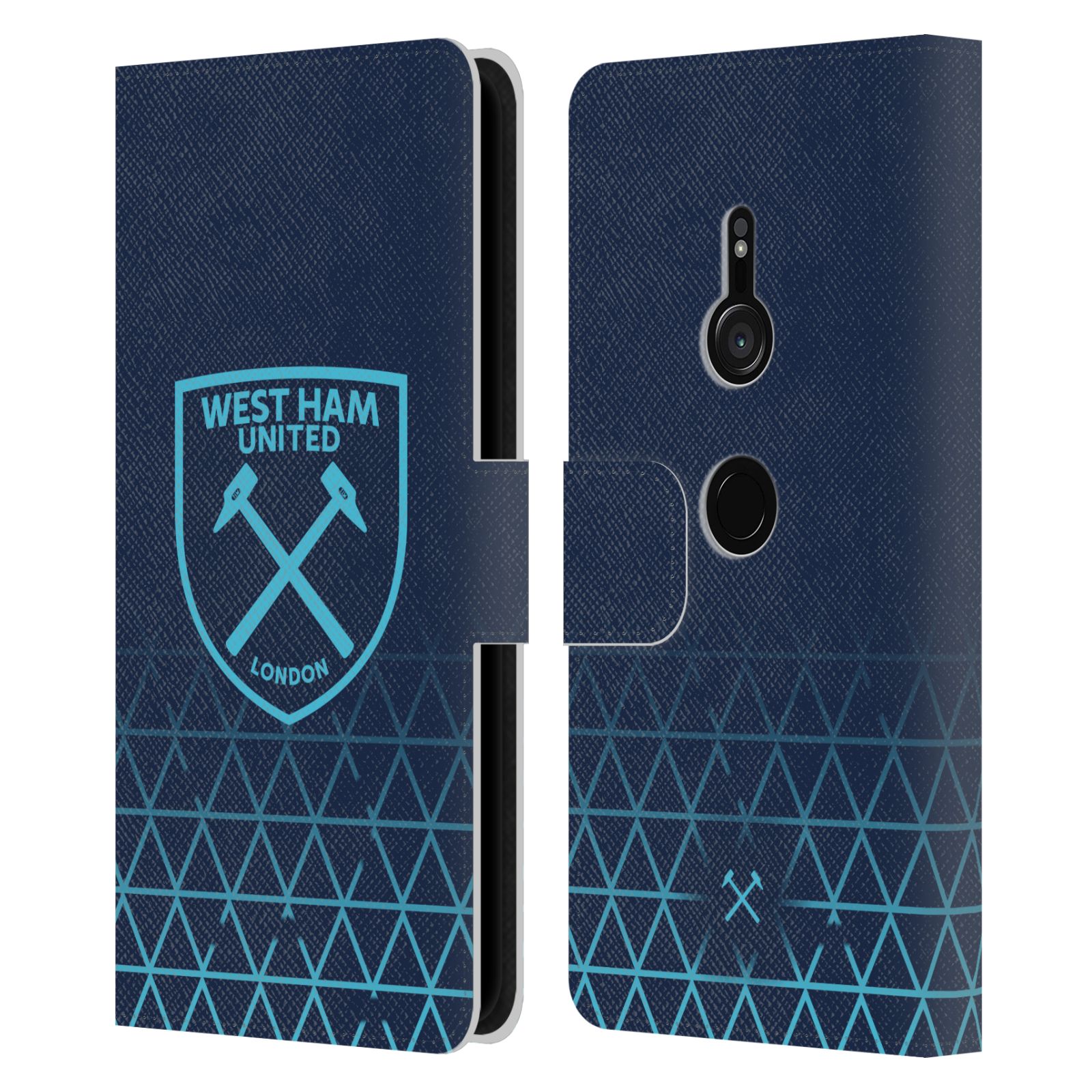WEST HAM UNITED FC 2023/24 CREST KIT LEATHER BOOK WALLET CASE FOR SONY PHONES 1 - Picture 11 of 12