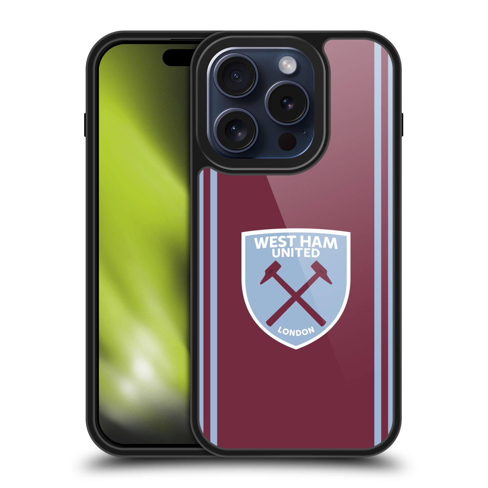 WEST HAM UNITED FC 2024/25 CREST KIT GEL ARMOUR CASE FOR APPLE iPHONE PHONES - Bild 9 von 9