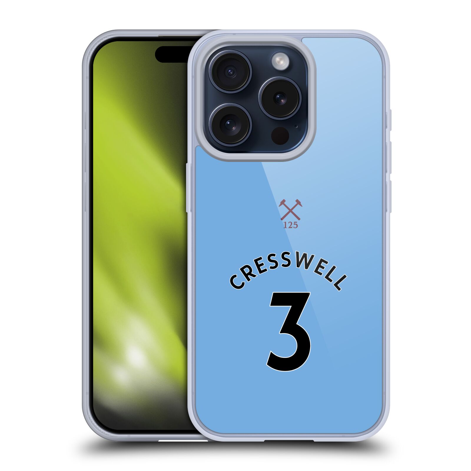 WEST HAM UNITED FC 2020/21 PLAYERS AWAY KIT GEL CASE FOR APPLE iPHONE PHONES - Picture 8 of 15