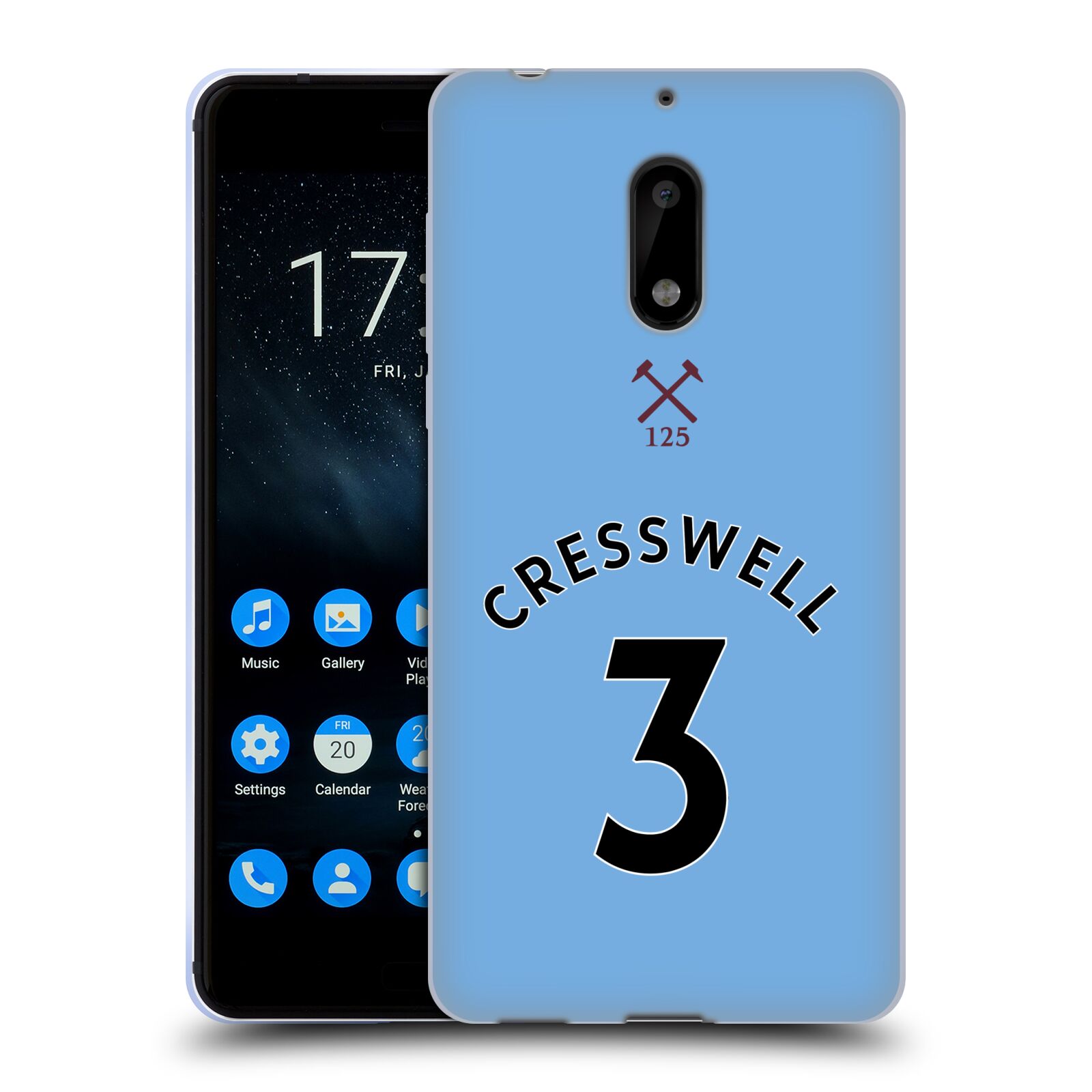 OFFICIAL WEST HAM UNITED FC 2020/21 PLAYERS AWAY KIT GEL CASE FOR NOKIA PHONES 1 - 第 8/21 張圖片