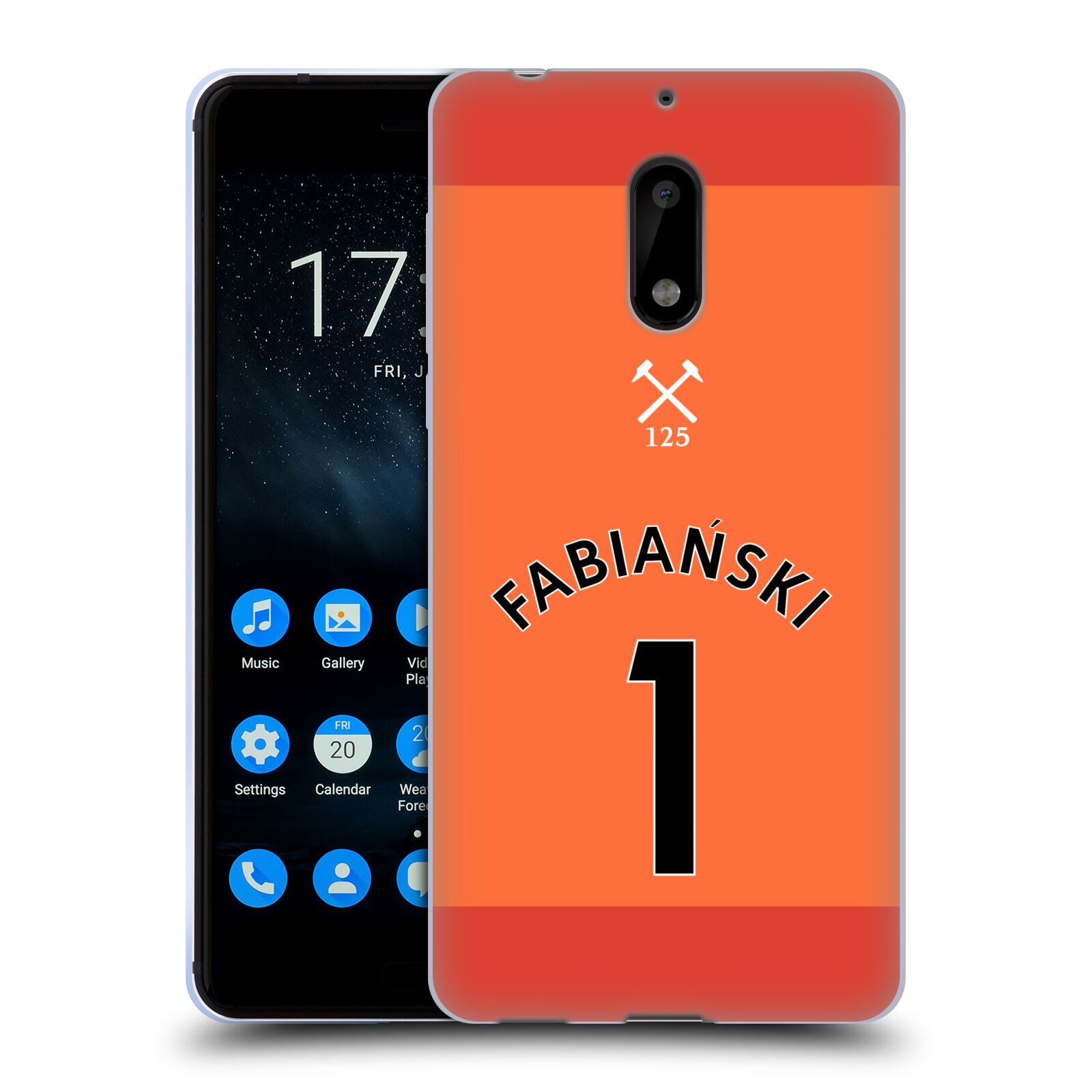 OFFICIAL WEST HAM UNITED FC 2020/21 PLAYERS AWAY KIT GEL CASE FOR NOKIA PHONES 1 - 第 15/21 張圖片
