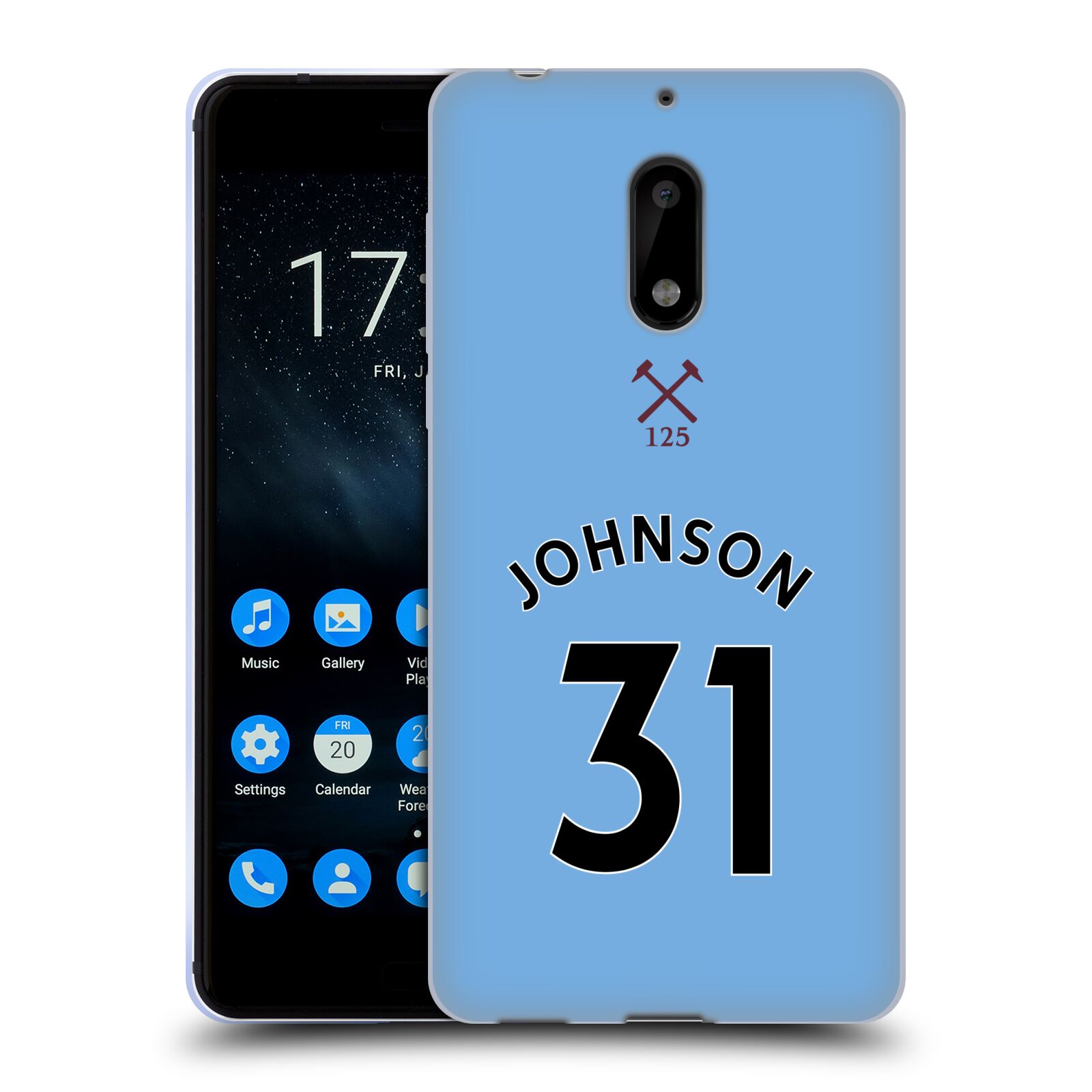 OFFICIAL WEST HAM UNITED FC 2020/21 PLAYERS AWAY KIT GEL CASE FOR NOKIA PHONES 1 - 第 11/21 張圖片