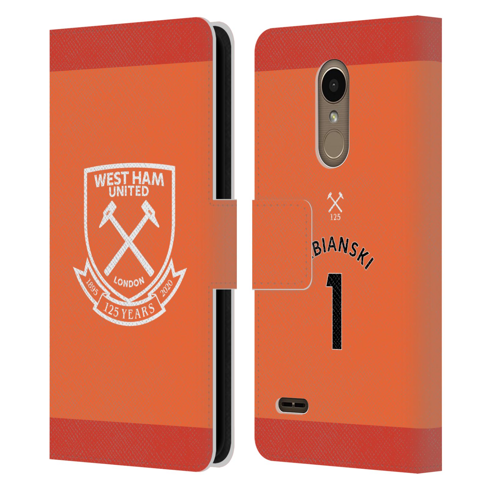 West Ham United FC 2020/21 Players Away Kit funda de libro de cuero para teléfonos LG 1 - Imagen 6 de 6