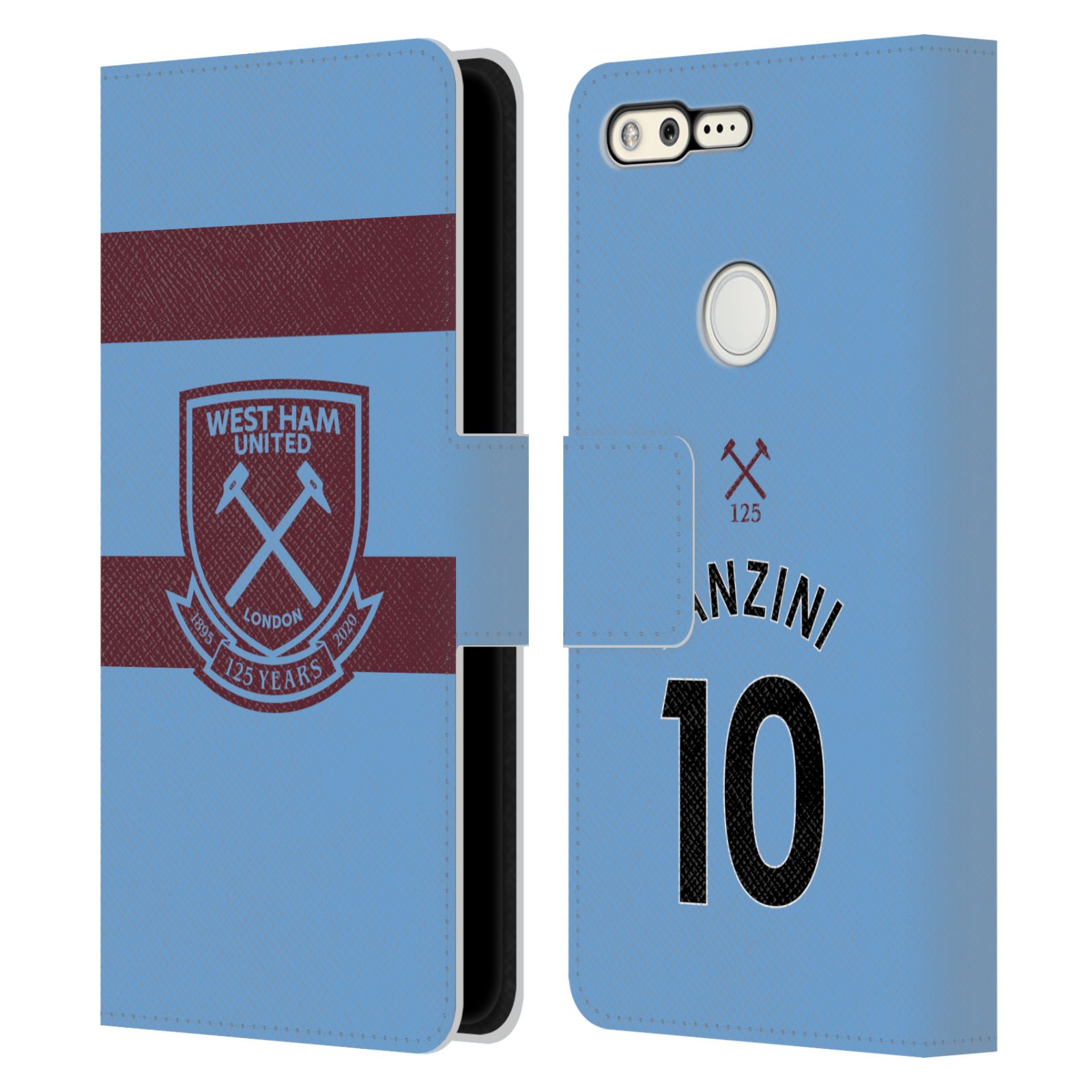 WEST HAM UNITED FC 2020/21 PLAYERS AWAY KIT LEATHER BOOK CASE FOR GOOGLE PHONES - 第 15/20 張圖片