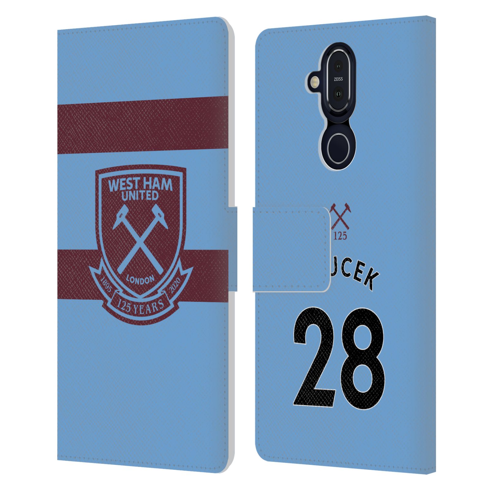 WEST HAM UNITED FC 2020/21 PLAYERS AWAY KIT LEATHER BOOK CASE FOR NOKIA PHONES - Picture 19 of 20