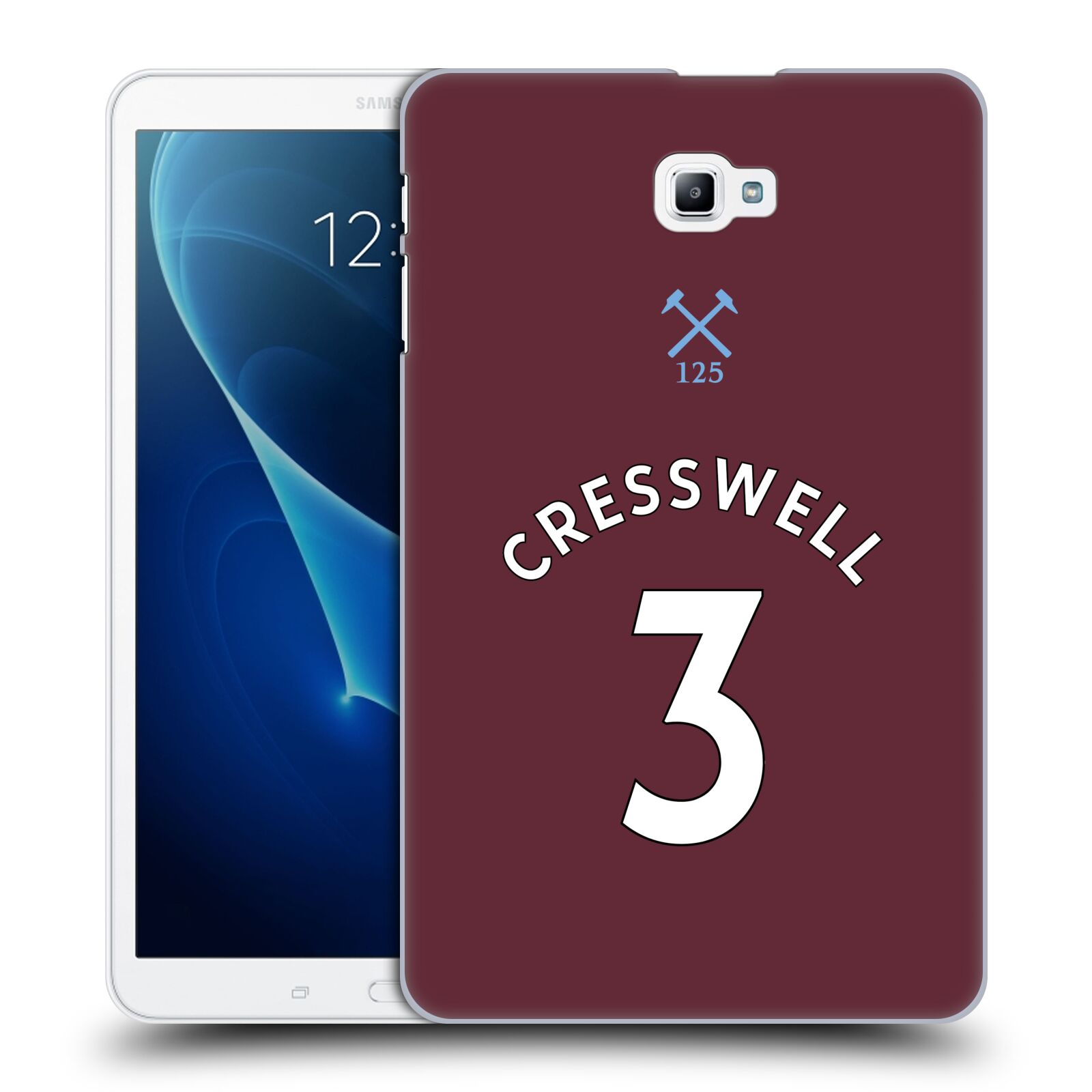 OFFICIAL WEST HAM UNITED FC 2020/21 PLAYERS HOME KIT CASE FOR SAMSUNG TABLETS 1 - Picture 8 of 21