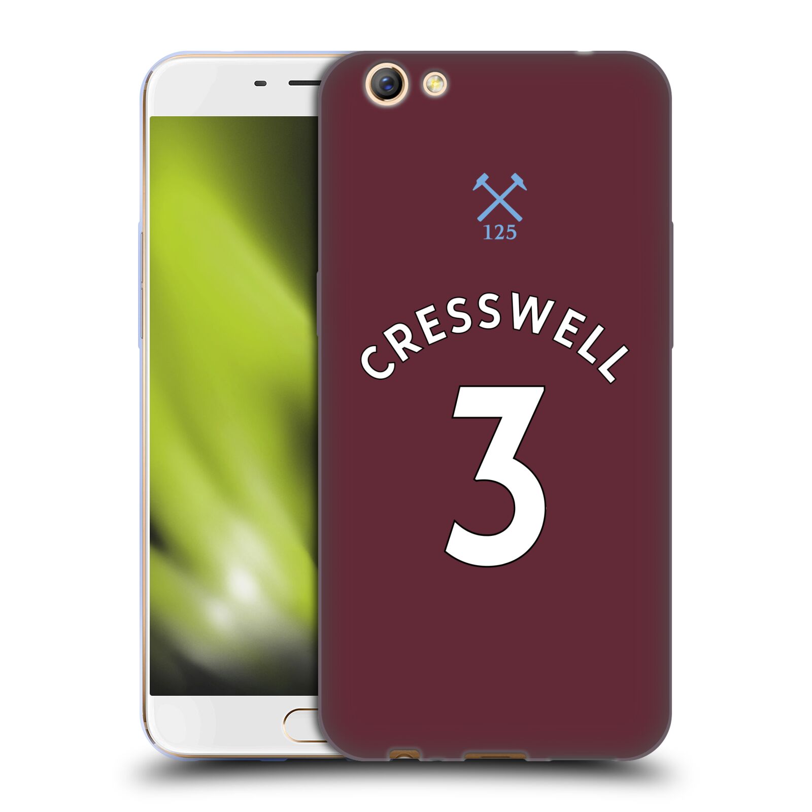 WEST HAM UNITED FC 2020/21 SPIELER HOME KIT SOFT GEL HANDYHÜLLE FÜR OPPO HANDYS - Bild 8 von 18