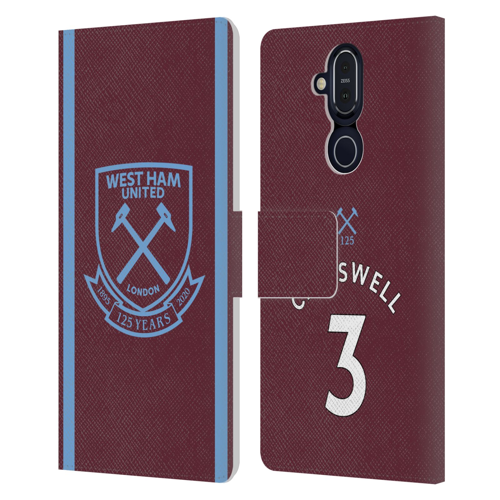 WEST HAM UNITED FC 2020/21 PLAYERS HOME KIT LEATHER BOOK CASE FOR MICROSOFT - Picture 7 of 19