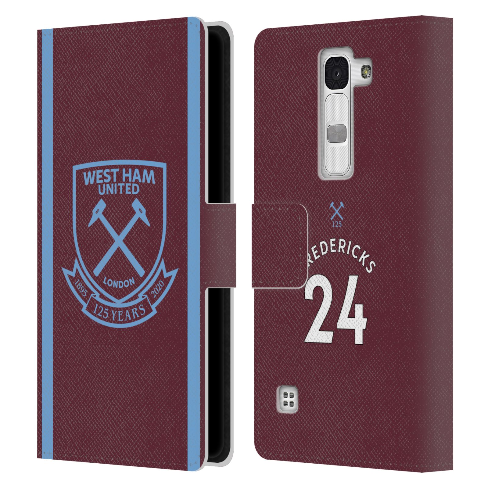 WEST HAM UNITED FC 2020/21 PLAYERS HOME KIT LEATHER BOOK CASE FOR LG PHONES 2 - 第 16/17 張圖片