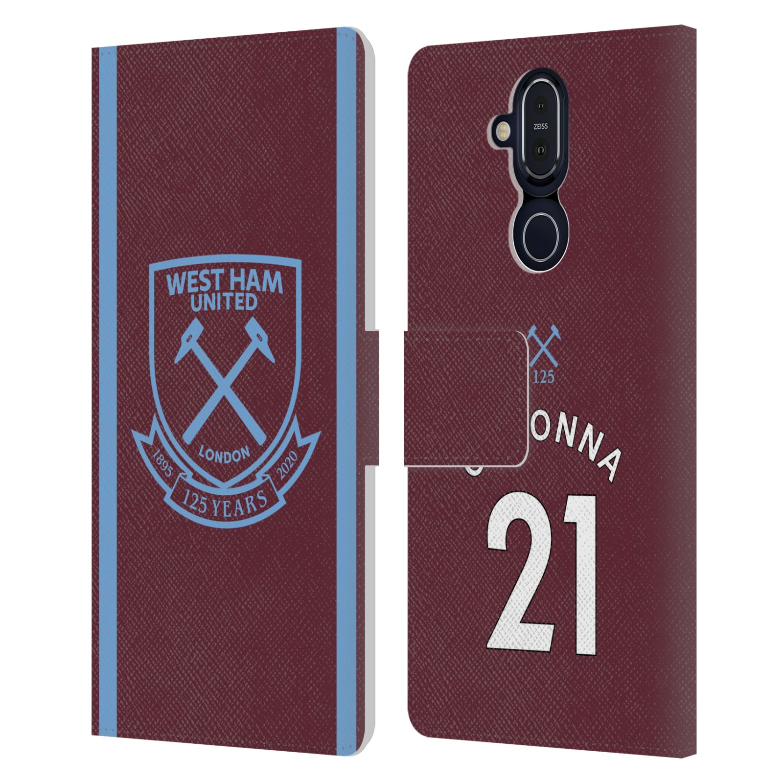 WEST HAM UNITED FC 2020/21 PLAYERS HOME KIT LEATHER BOOK CASE FOR MICROSOFT - Picture 8 of 19