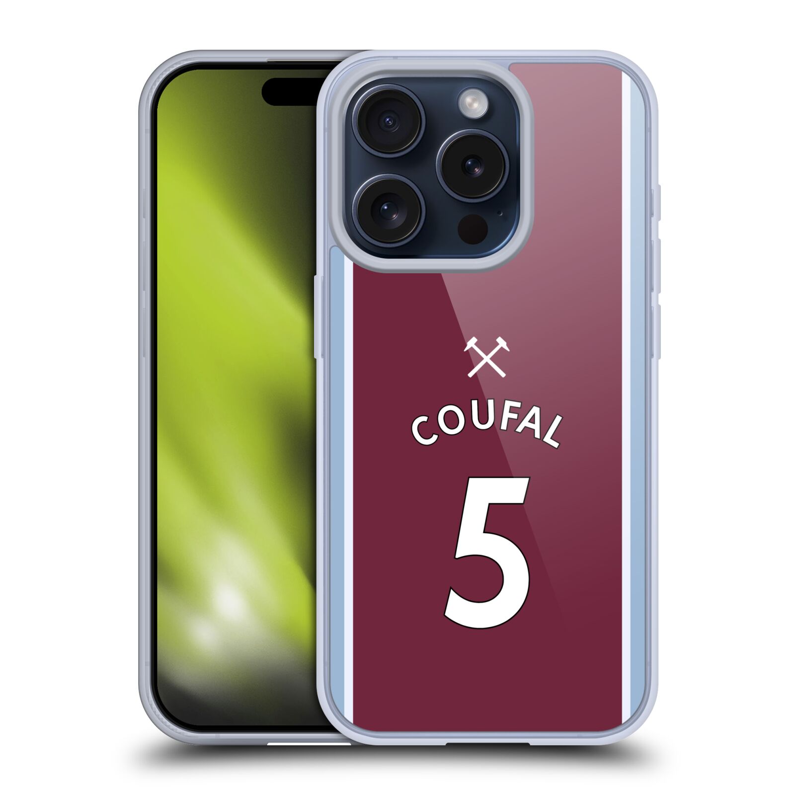 WEST HAM UNITED FC 2021/22 PLAYERS HOME KIT GEL CASE FOR APPLE iPHONE PHONES - Picture 15 of 15