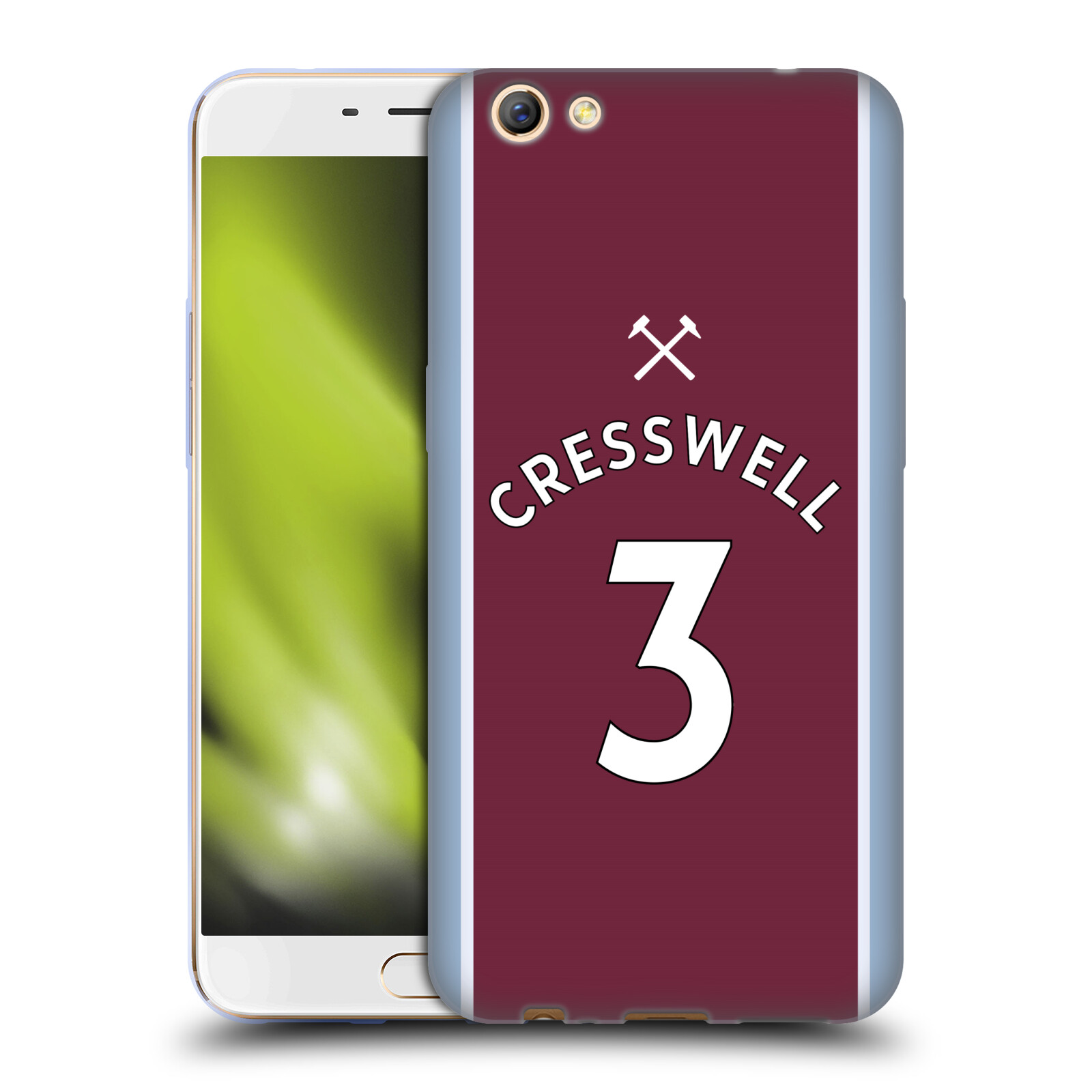 OFFICIAL WEST HAM UNITED FC 2021/22 PLAYERS HOME KIT GEL CASE FOR OPPO PHONES - 第 8/18 張圖片