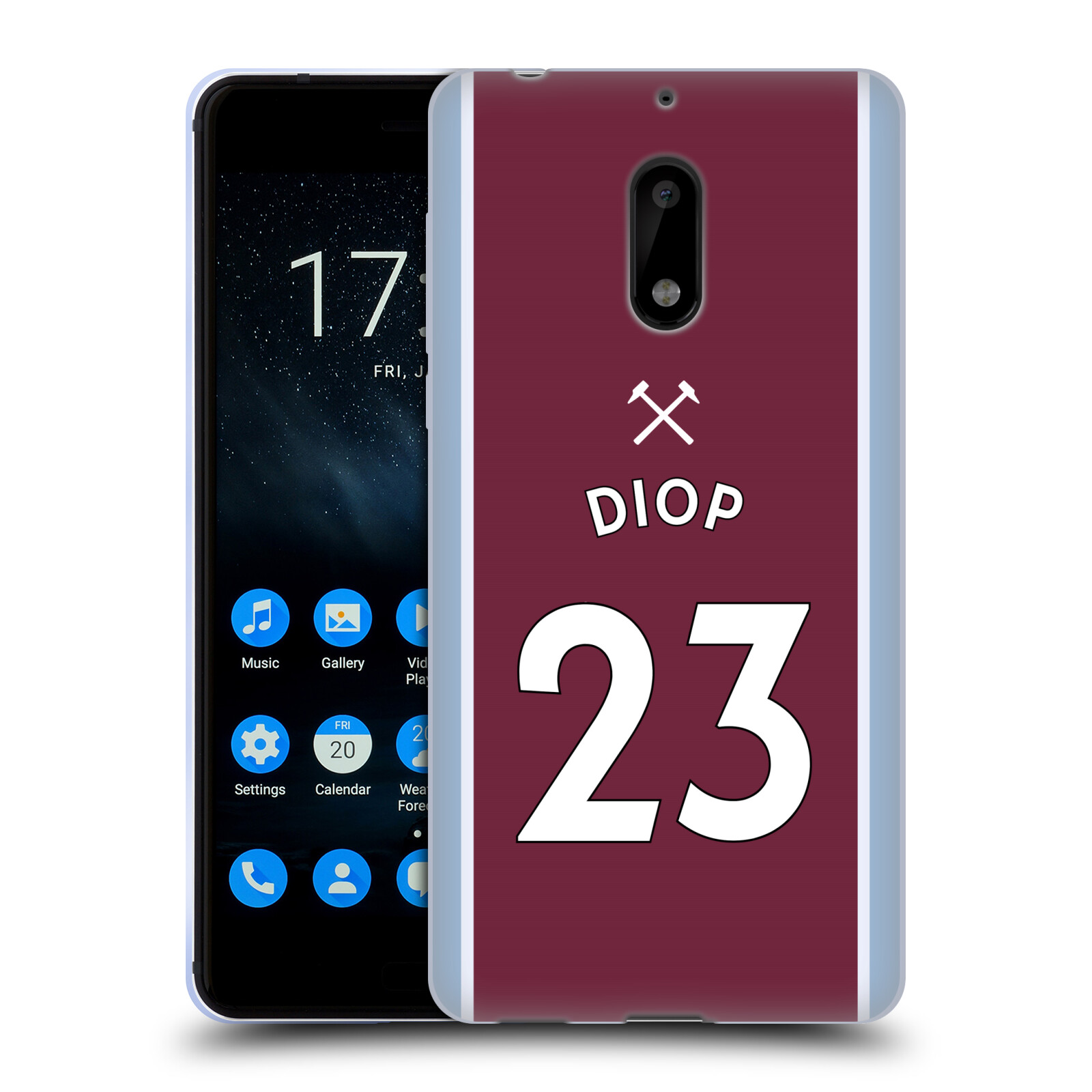 OFFICIAL WEST HAM UNITED FC 2021/22 PLAYERS HOME KIT GEL CASE FOR NOKIA PHONES 1 - 第 14/21 張圖片