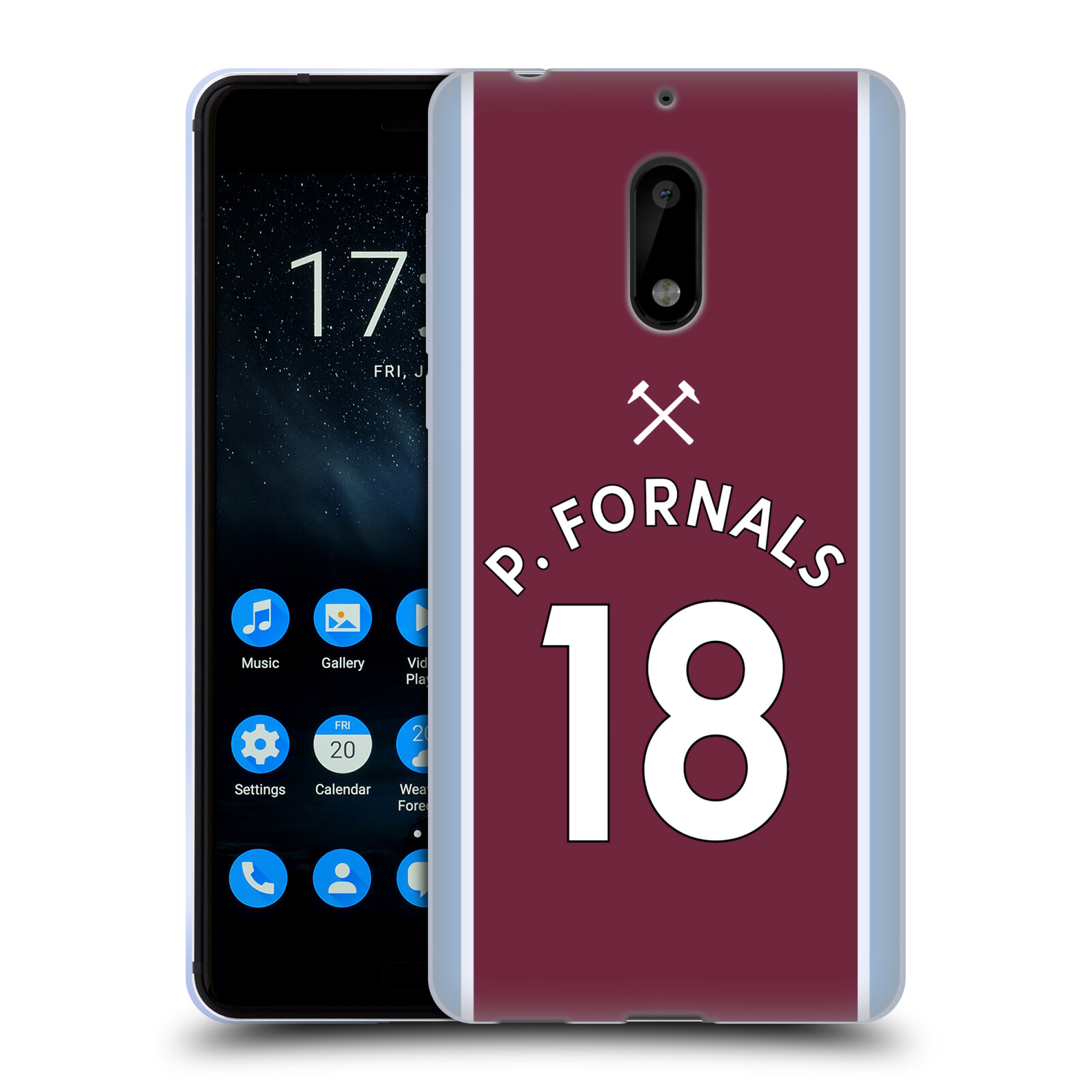 OFFICIAL WEST HAM UNITED FC 2021/22 PLAYERS HOME KIT GEL CASE FOR NOKIA PHONES 1 - 第 18/21 張圖片