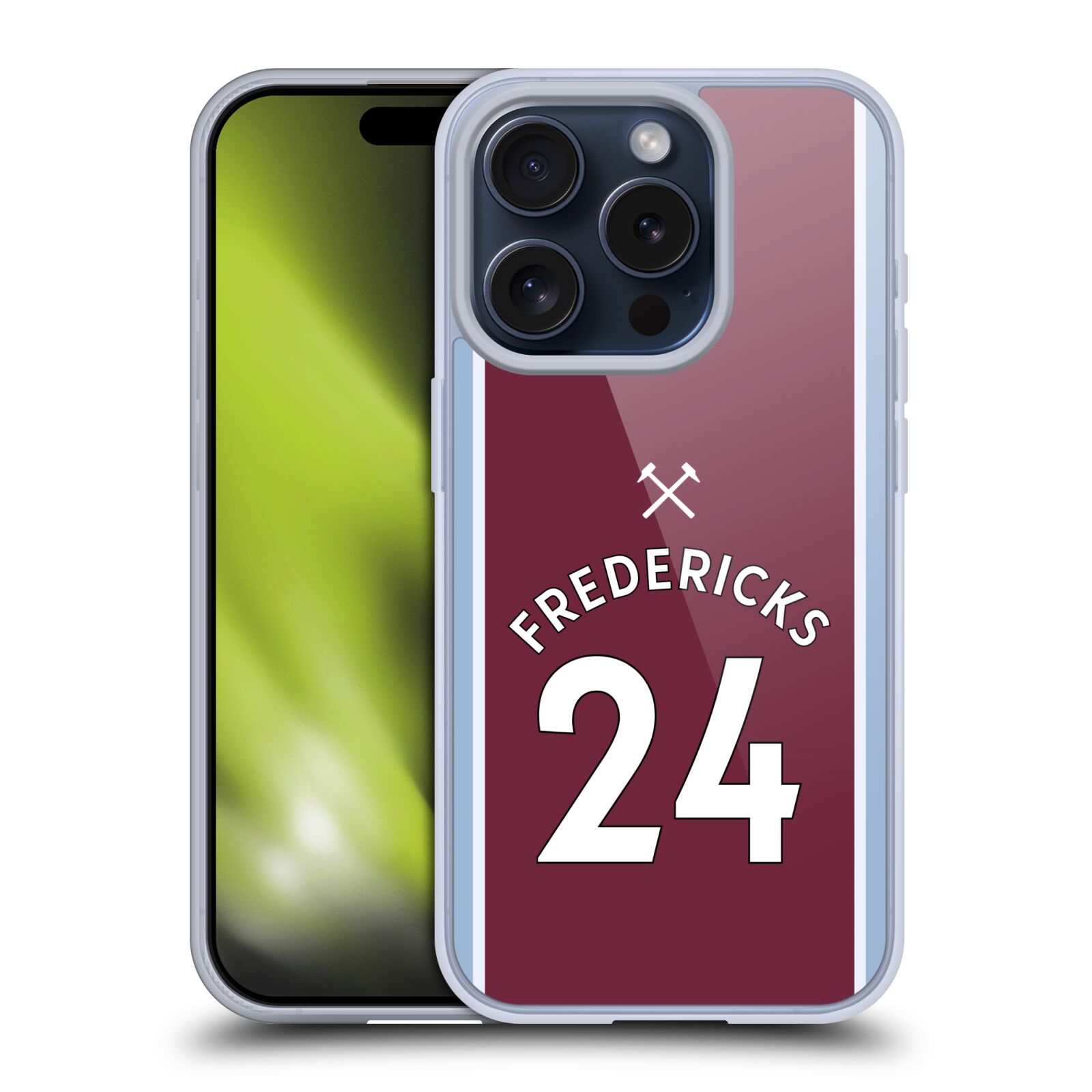 WEST HAM UNITED FC 2021/22 PLAYERS HOME KIT GEL CASE FOR APPLE iPHONE PHONES - Picture 14 of 15