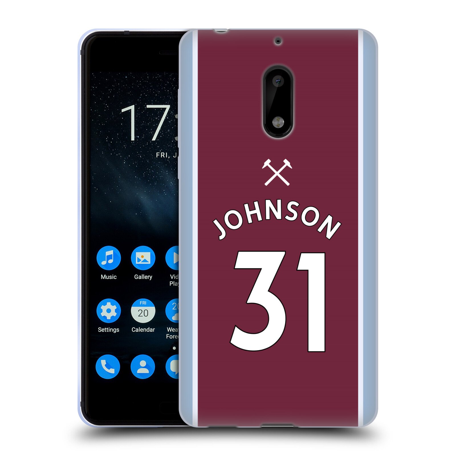 OFFICIAL WEST HAM UNITED FC 2021/22 PLAYERS HOME KIT GEL CASE FOR NOKIA PHONES 1 - 第 11/21 張圖片
