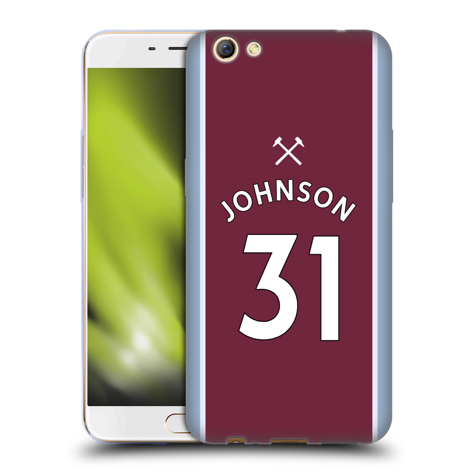 OFFICIAL WEST HAM UNITED FC 2021/22 PLAYERS HOME KIT GEL CASE FOR OPPO PHONES - 第 11/18 張圖片
