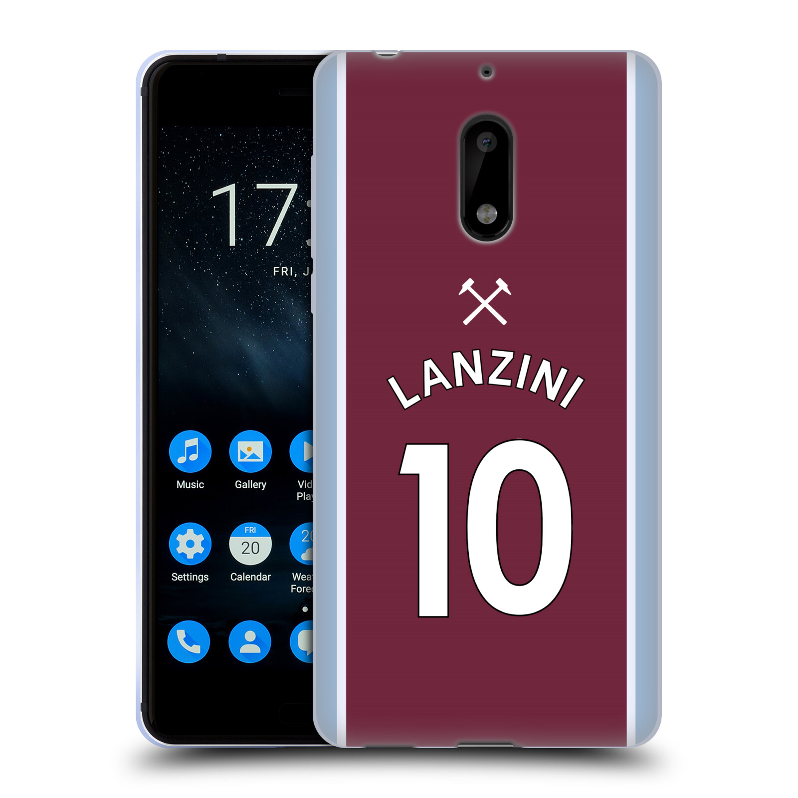 OFFICIAL WEST HAM UNITED FC 2021/22 PLAYERS HOME KIT GEL CASE FOR NOKIA PHONES 1 - 第 16/21 張圖片