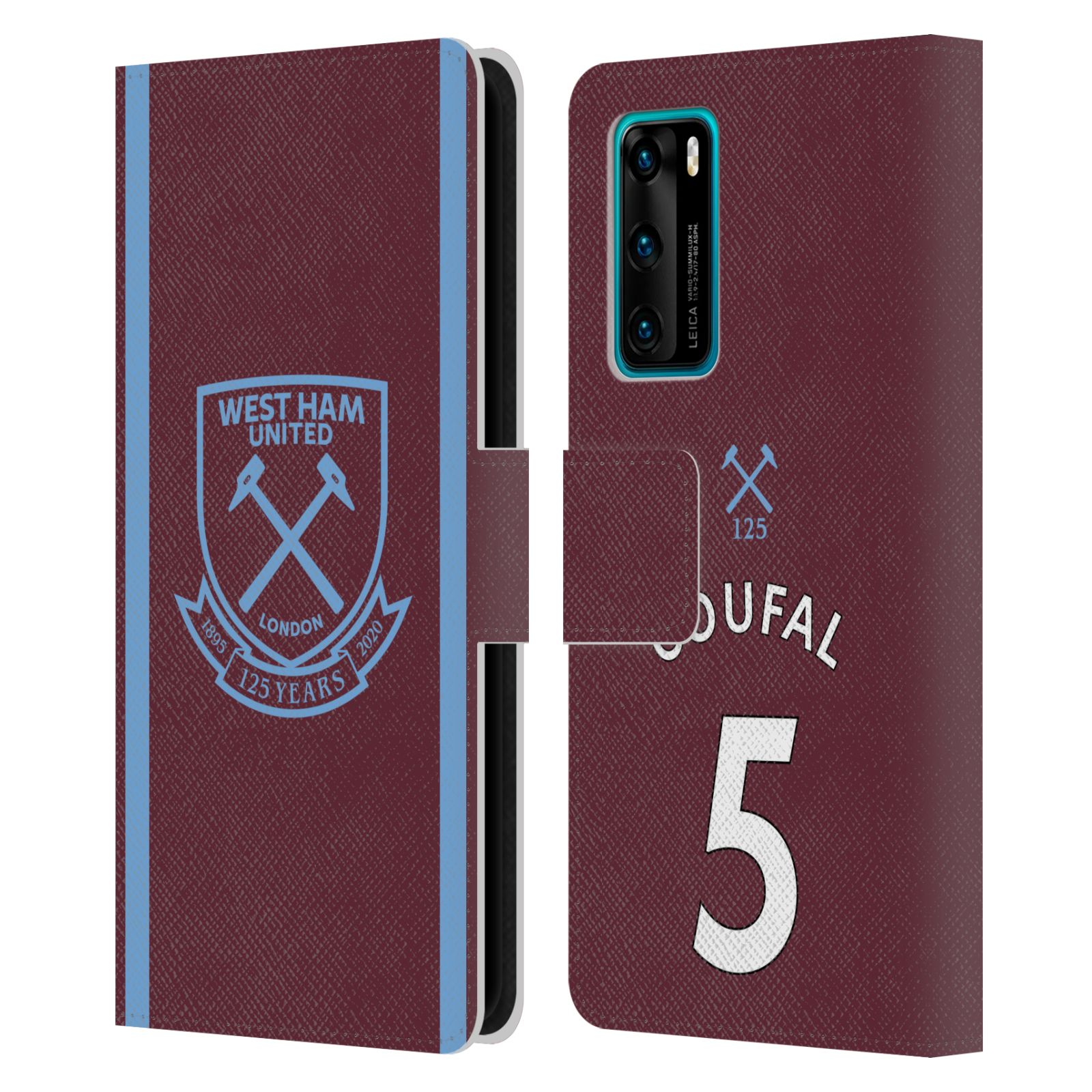 WEST HAM UNITED FC 2021/22 PLAYERS HOME KIT LEATHER BOOK CASE FOR HUAWEI PHONES - 第 20/20 張圖片