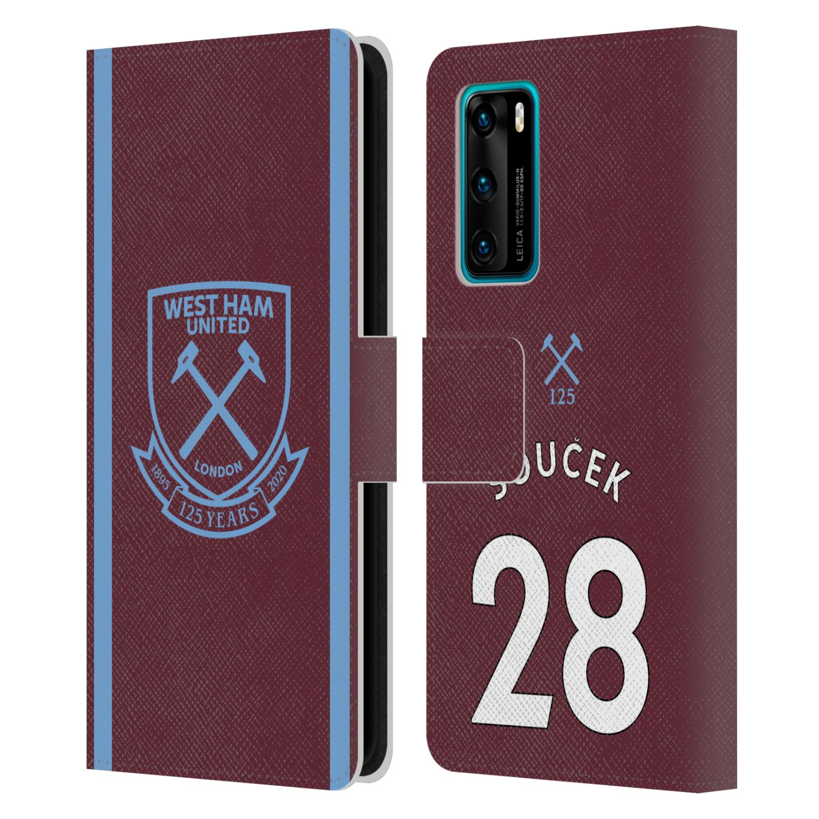 WEST HAM UNITED FC 2021/22 PLAYERS HOME KIT LEATHER BOOK CASE FOR HUAWEI PHONES - 第 19/20 張圖片