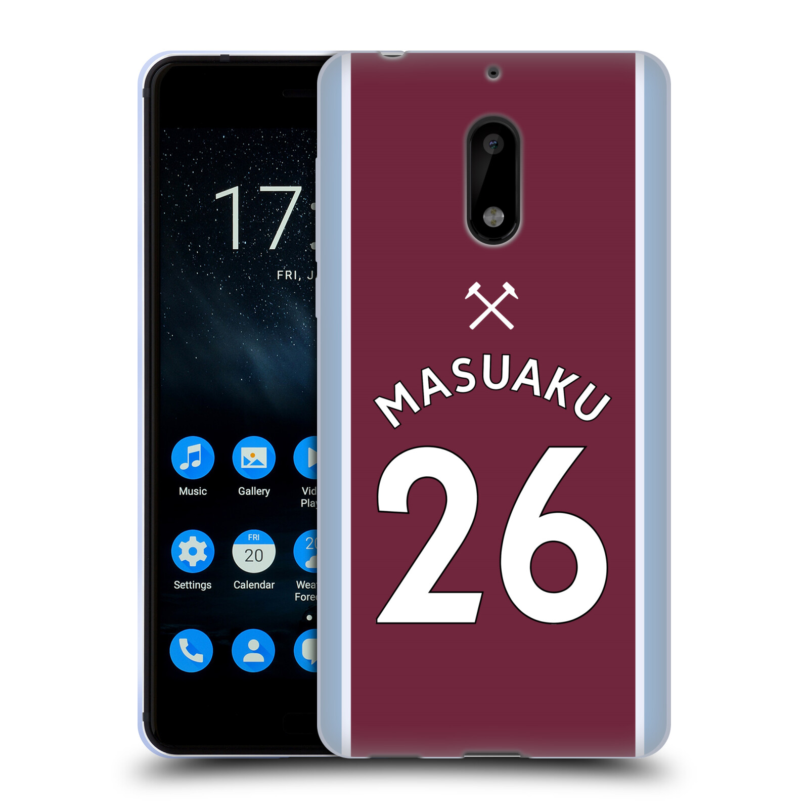 OFFICIAL WEST HAM UNITED FC 2021/22 PLAYERS HOME KIT GEL CASE FOR NOKIA PHONES 1 - 第 10/21 張圖片