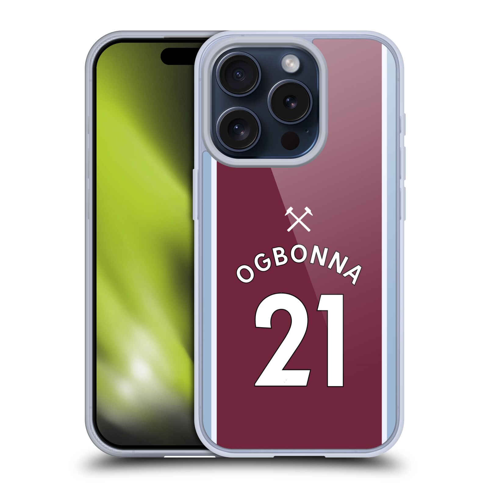 WEST HAM UNITED FC 2021/22 PLAYERS HOME KIT GEL CASE FOR APPLE iPHONE PHONES - Picture 9 of 15