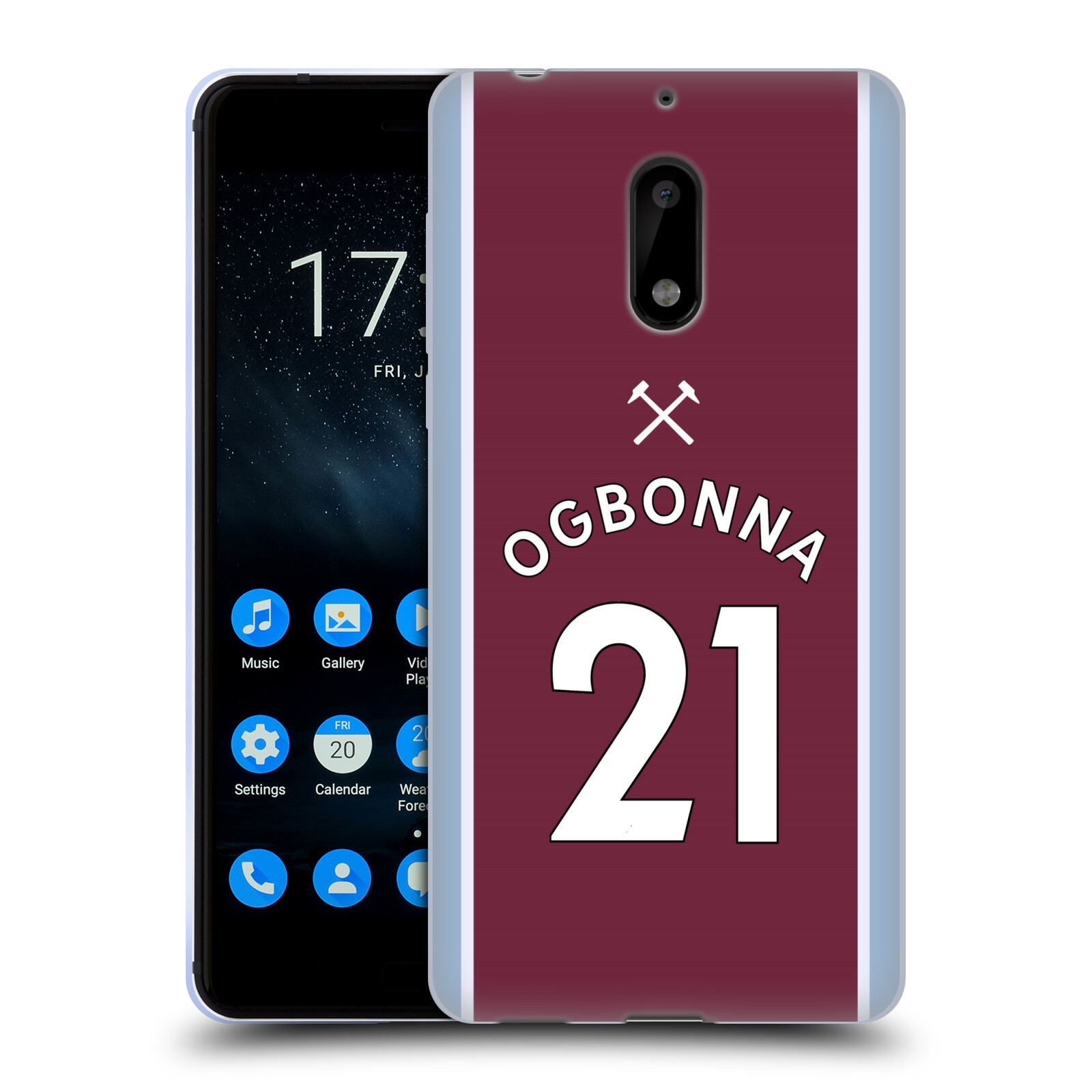 OFFICIAL WEST HAM UNITED FC 2021/22 PLAYERS HOME KIT GEL CASE FOR NOKIA PHONES 1 - 第 9/21 張圖片
