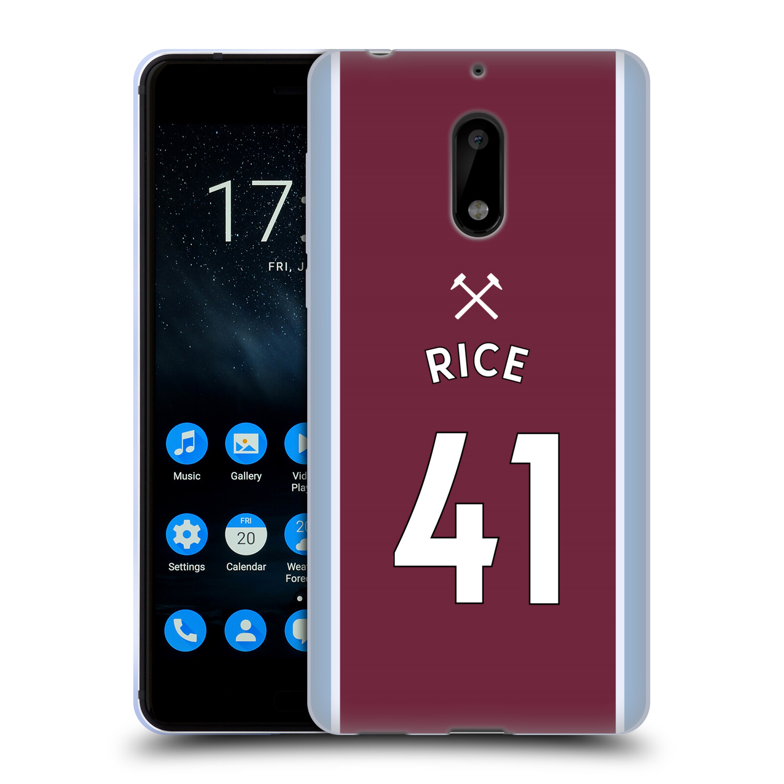 OFFICIAL WEST HAM UNITED FC 2021/22 PLAYERS HOME KIT GEL CASE FOR NOKIA PHONES 1 - 第 13/21 張圖片