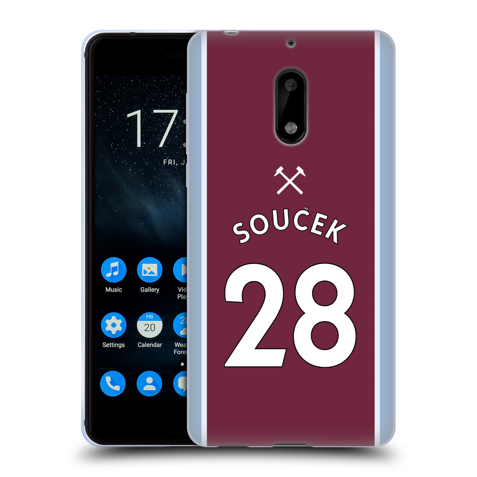 OFFICIAL WEST HAM UNITED FC 2021/22 PLAYERS HOME KIT GEL CASE FOR NOKIA PHONES 1 - 第 20/21 張圖片