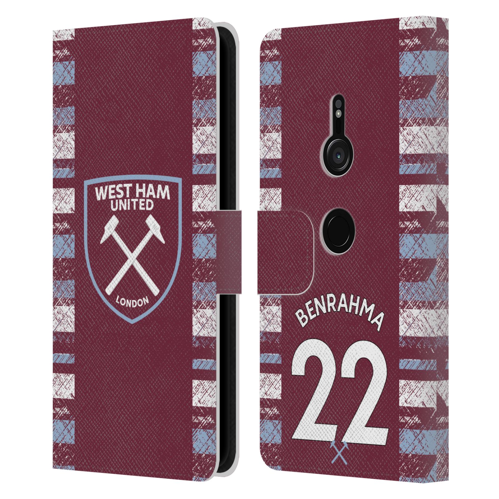 WEST HAM UNITED FC 2022/23 PLAYERS HOME KIT LEATHER BOOK CASE FOR SONY PHONES 1 - 第 11/12 張圖片